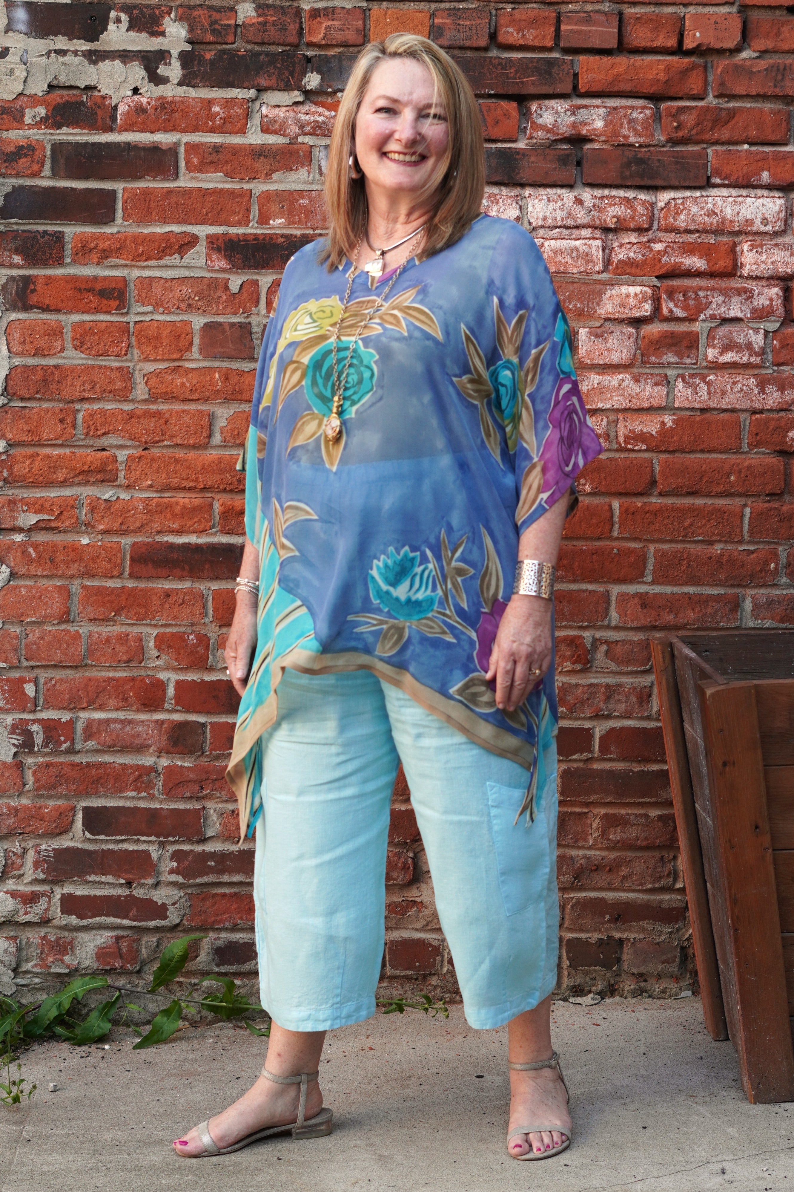 Pure Silk Side Tie Tunics