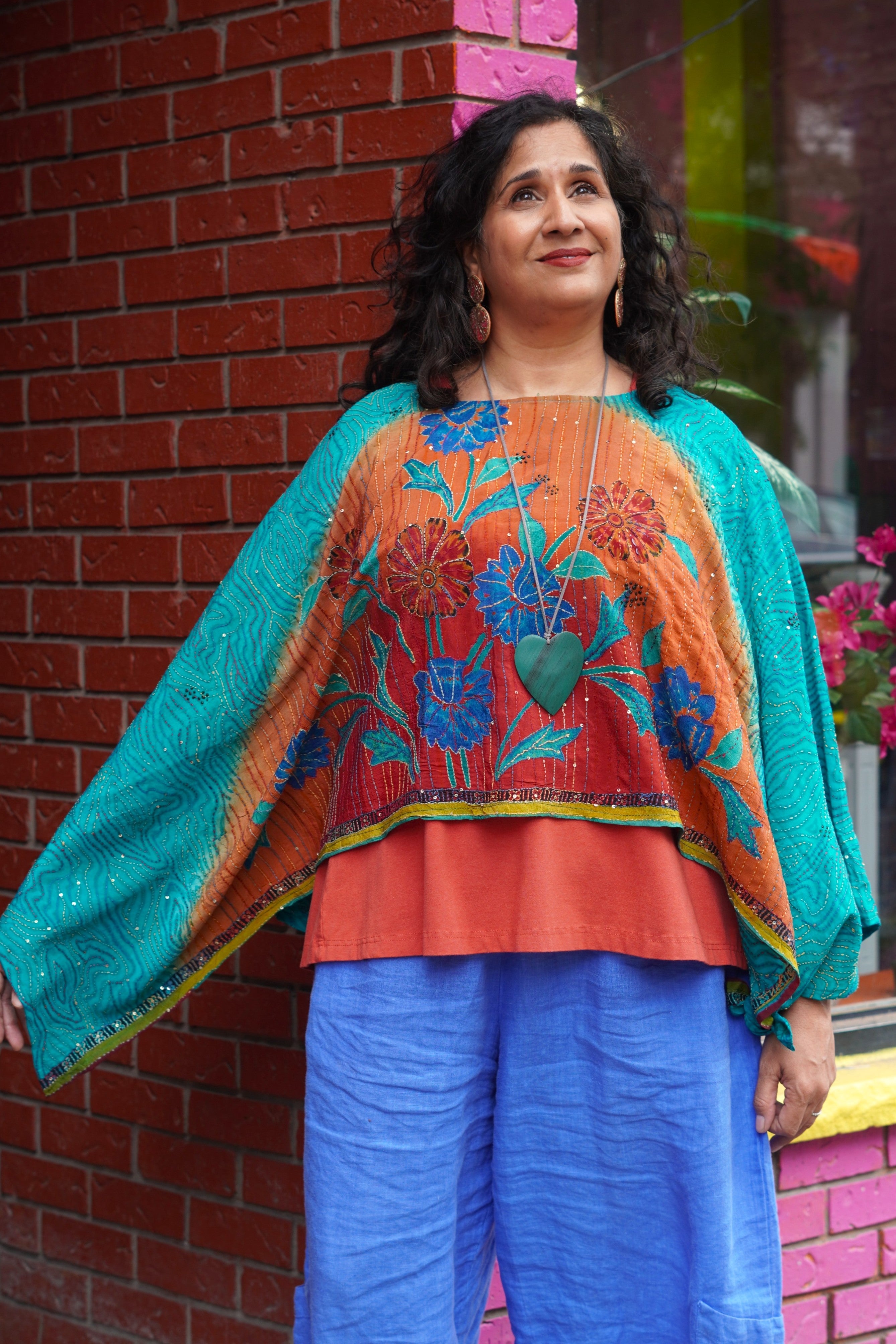 Pure Silk Poncho Capelets