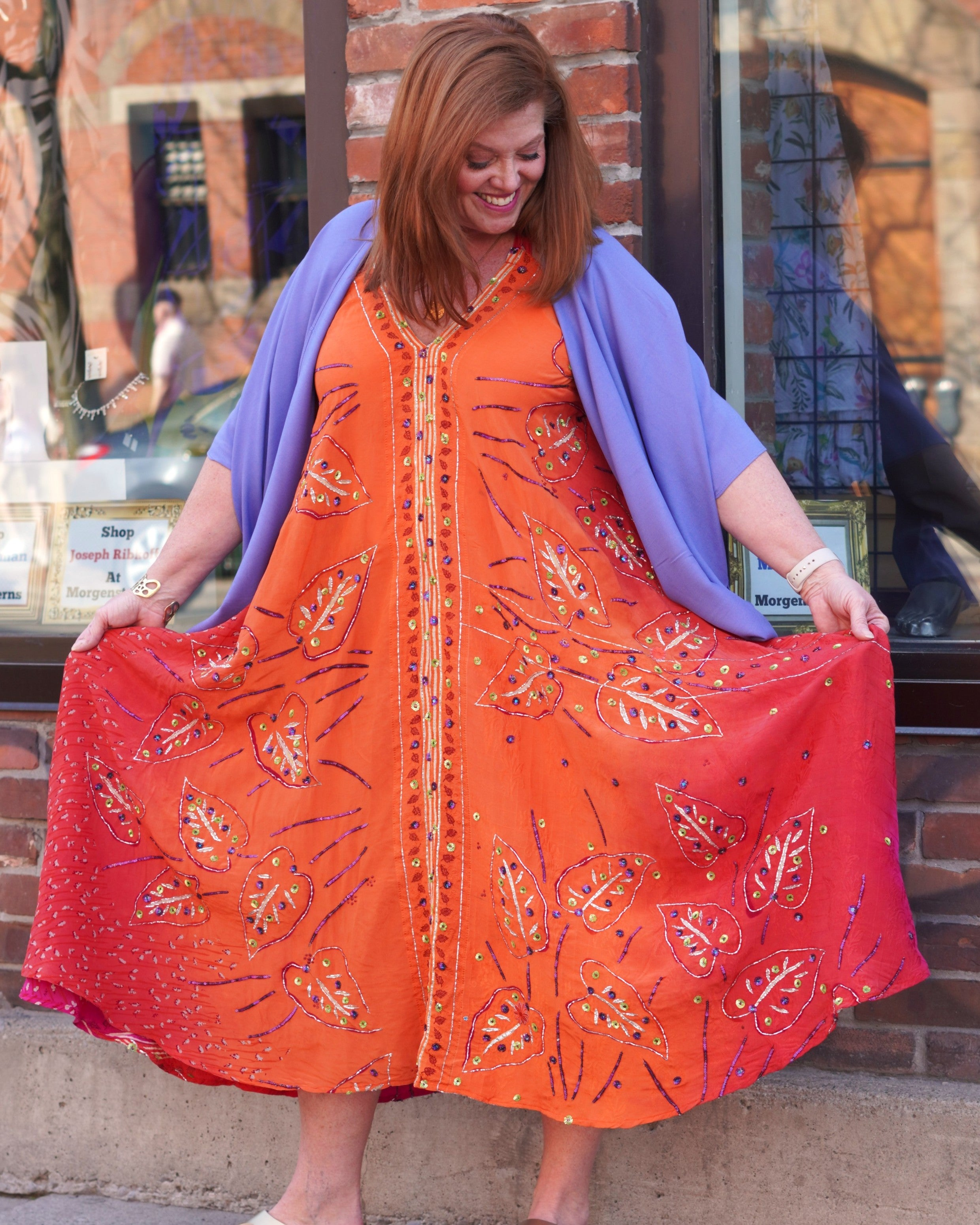 Pure Silk Shoulder-Tie Maxi Dresses with Belt