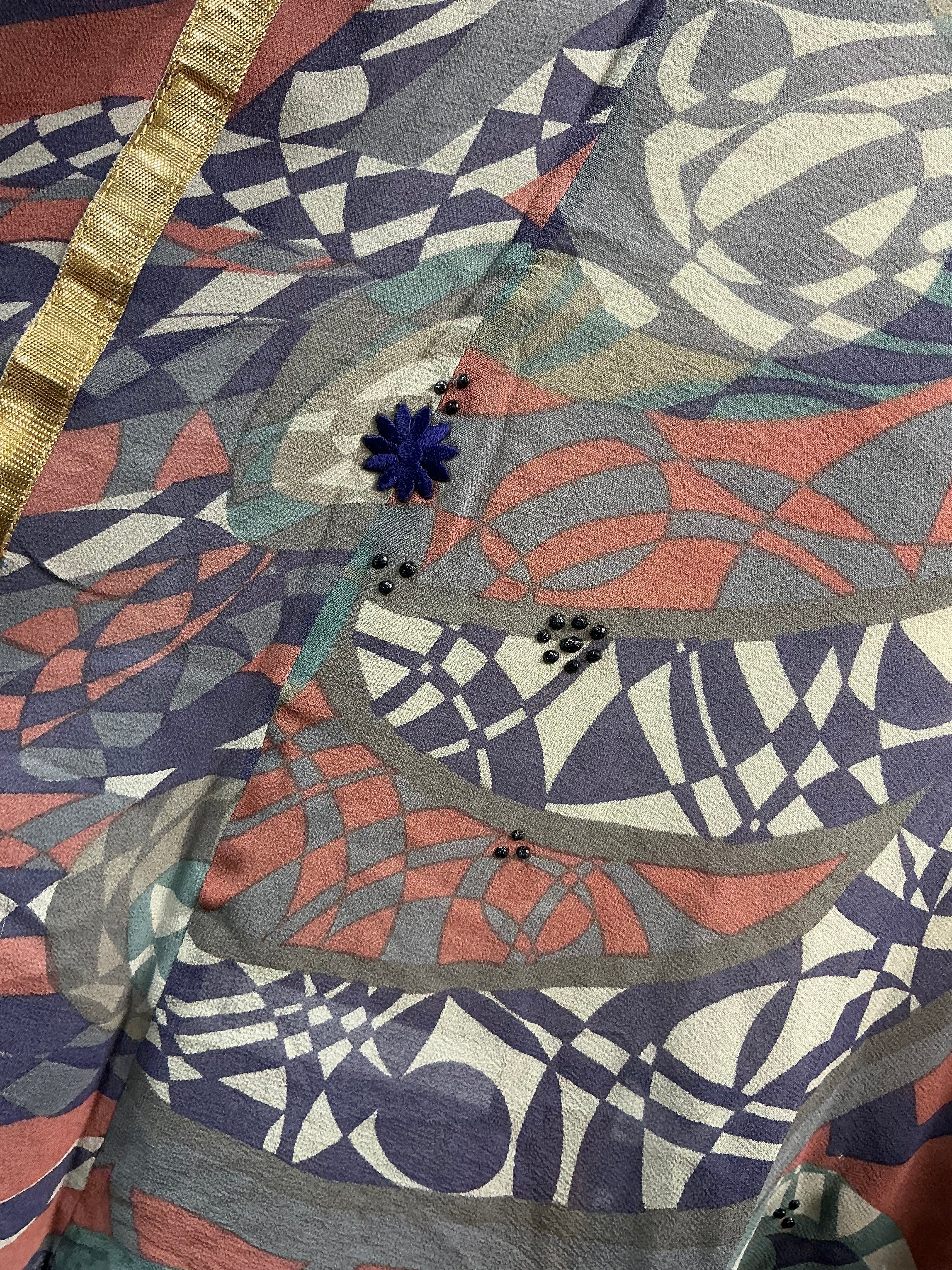 PRG7269 Sheer Wabi Sabi Pure Silk Waterfall Top