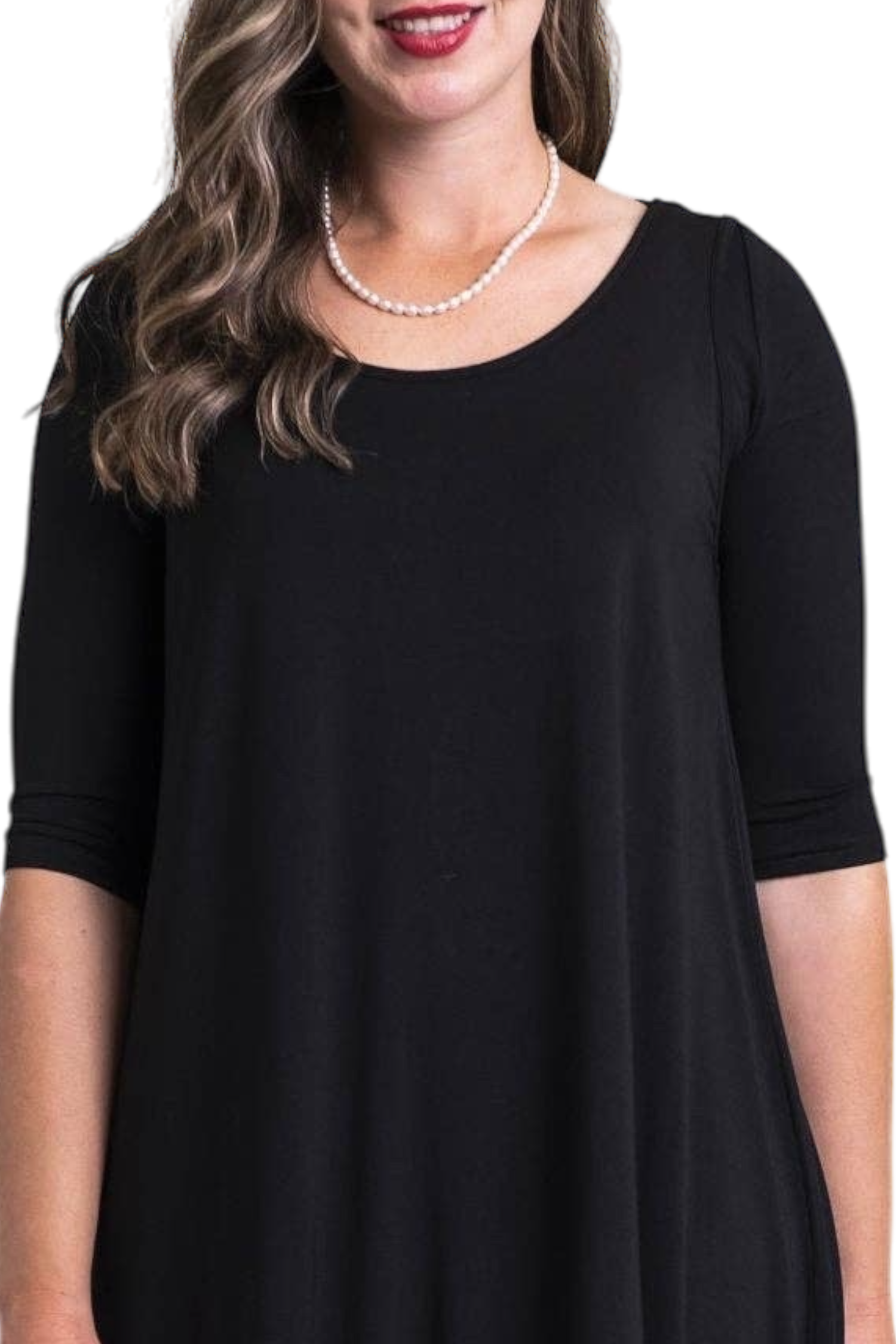 Black Bamboo Instant Sleeve by Blue Sky Clothing Co – Handmade ethical Top from sariKNOTsari using upcycled silk. Designed in Canada for travel and slow fashion, loved from Toronto to LA to Sydney.