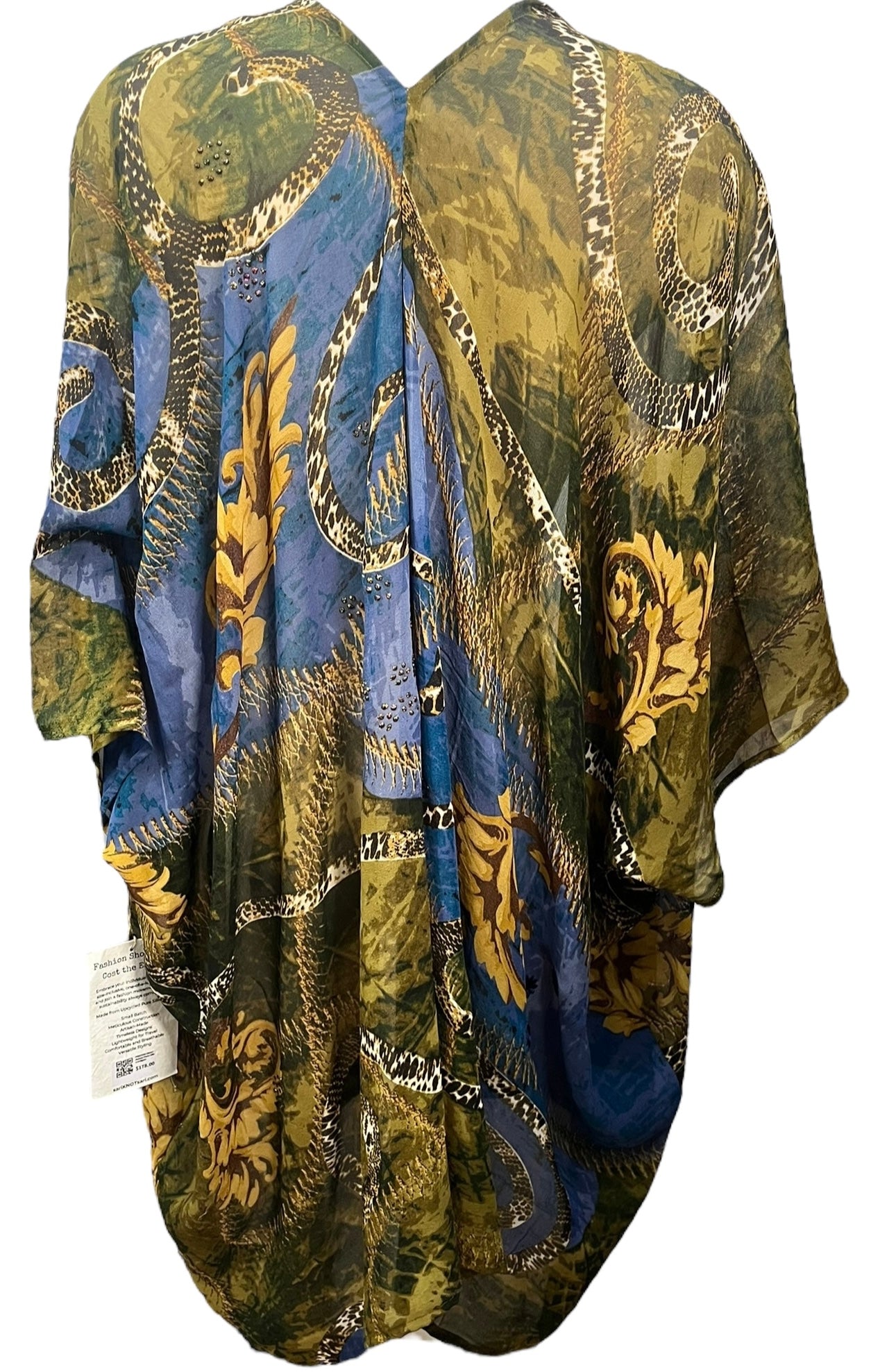 PRG7592 Sheer Wabi Sabi Pure Silk Cardigan