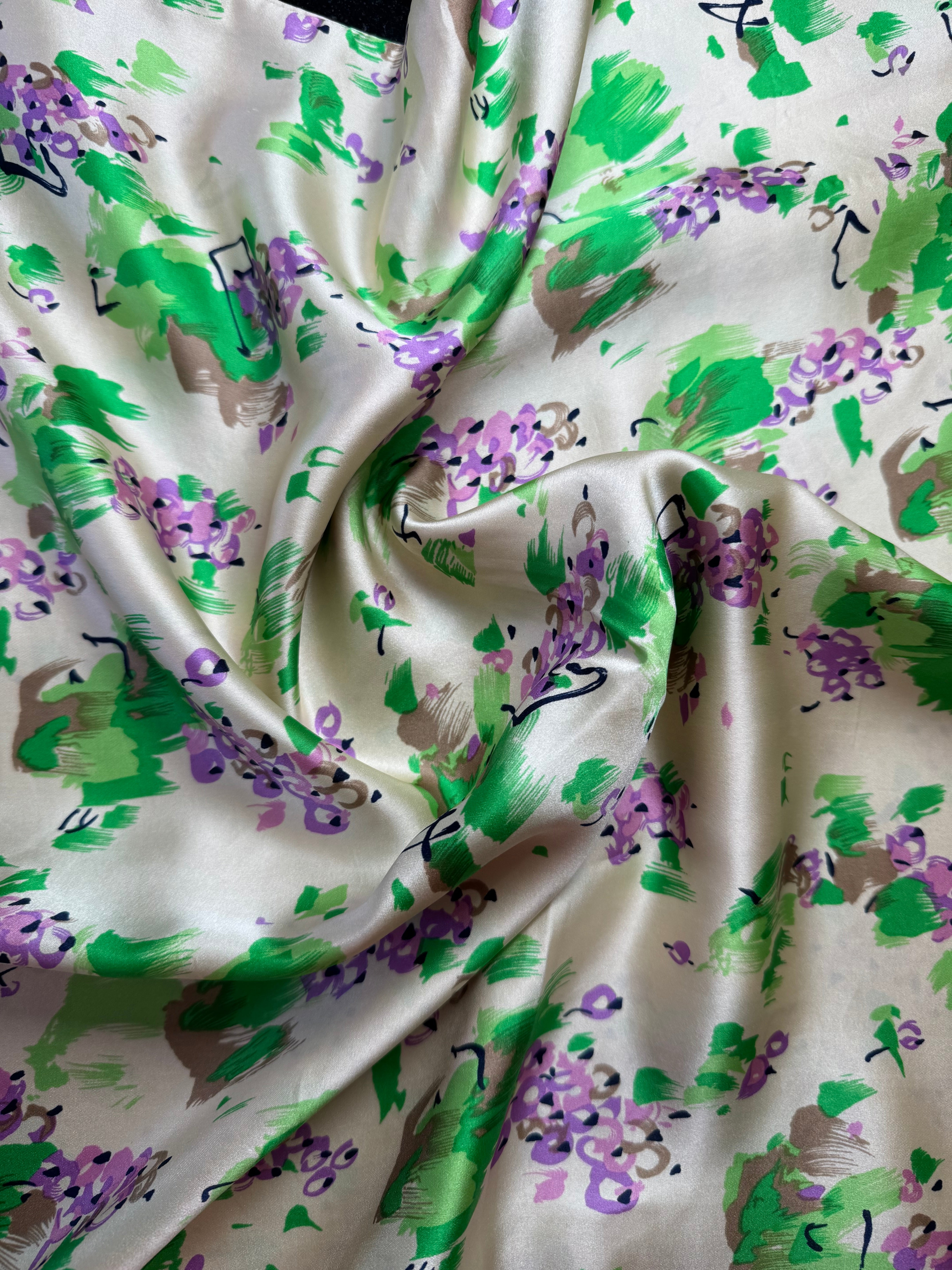 Fields Sky Upcycled Pure Silk Satin Pillowcase