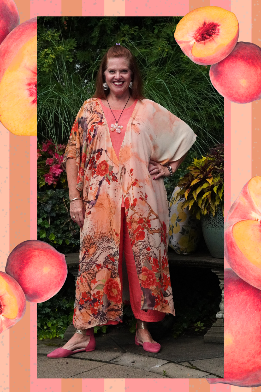 Releases Sunday at 8pm EST PRG9127 Sheer Wabi Sabi Pure Silk Kimono Sleeved Duster with Belt