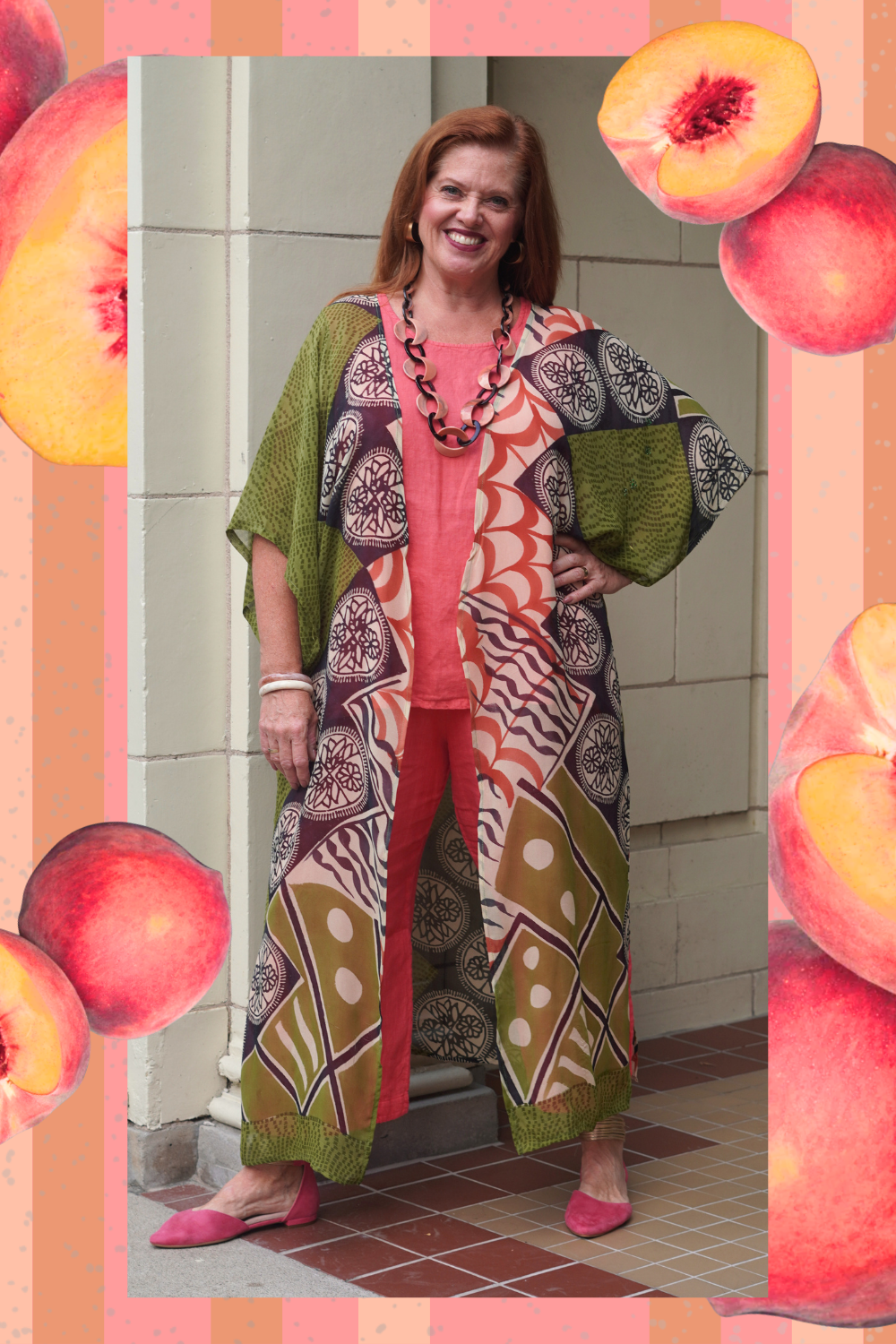 Releases Sunday at 8pm EST PRG9044 Sheer Wabi Sabi Pure Silk Kimono Sleeved Duster with Belt