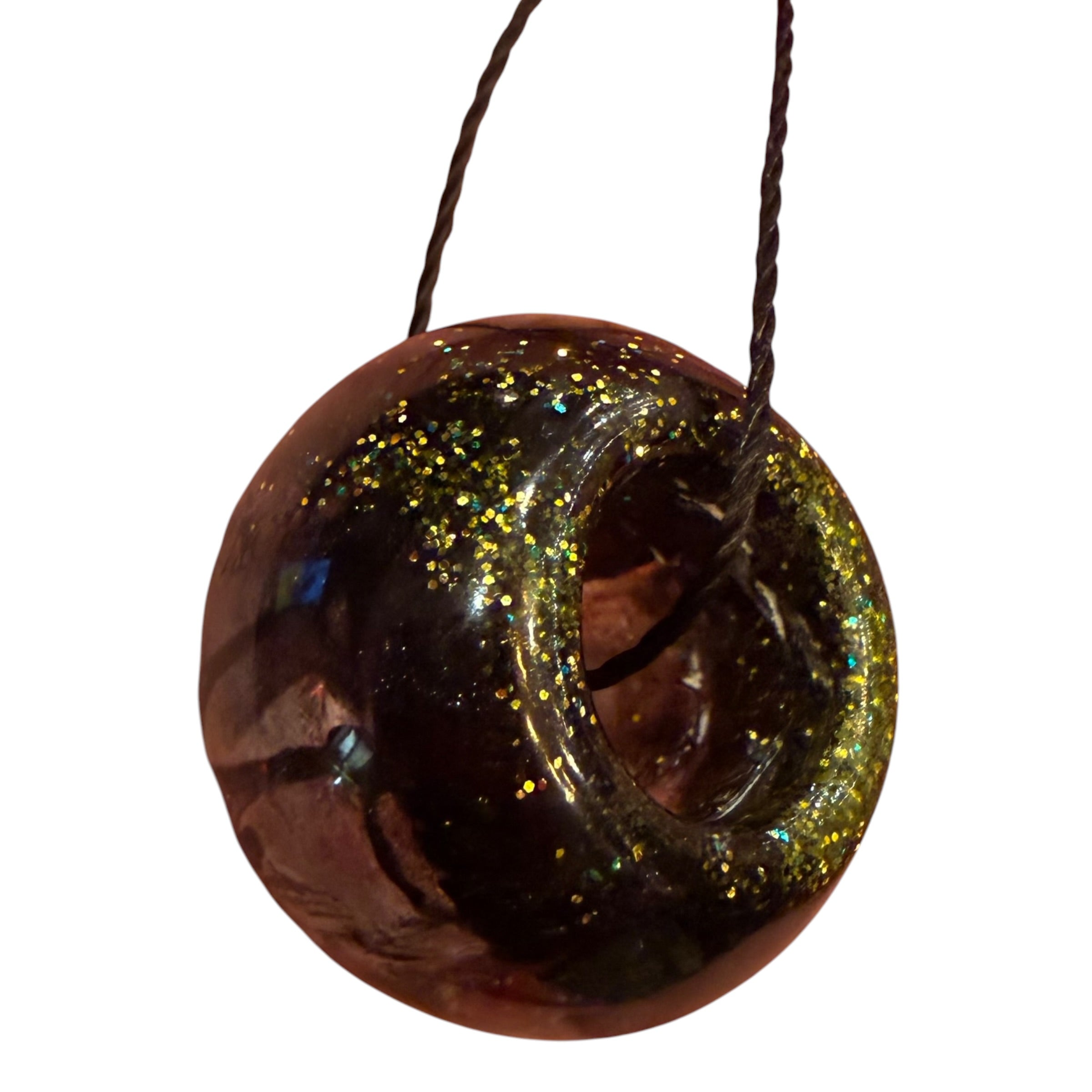Black and Red with Chartreuse Bead