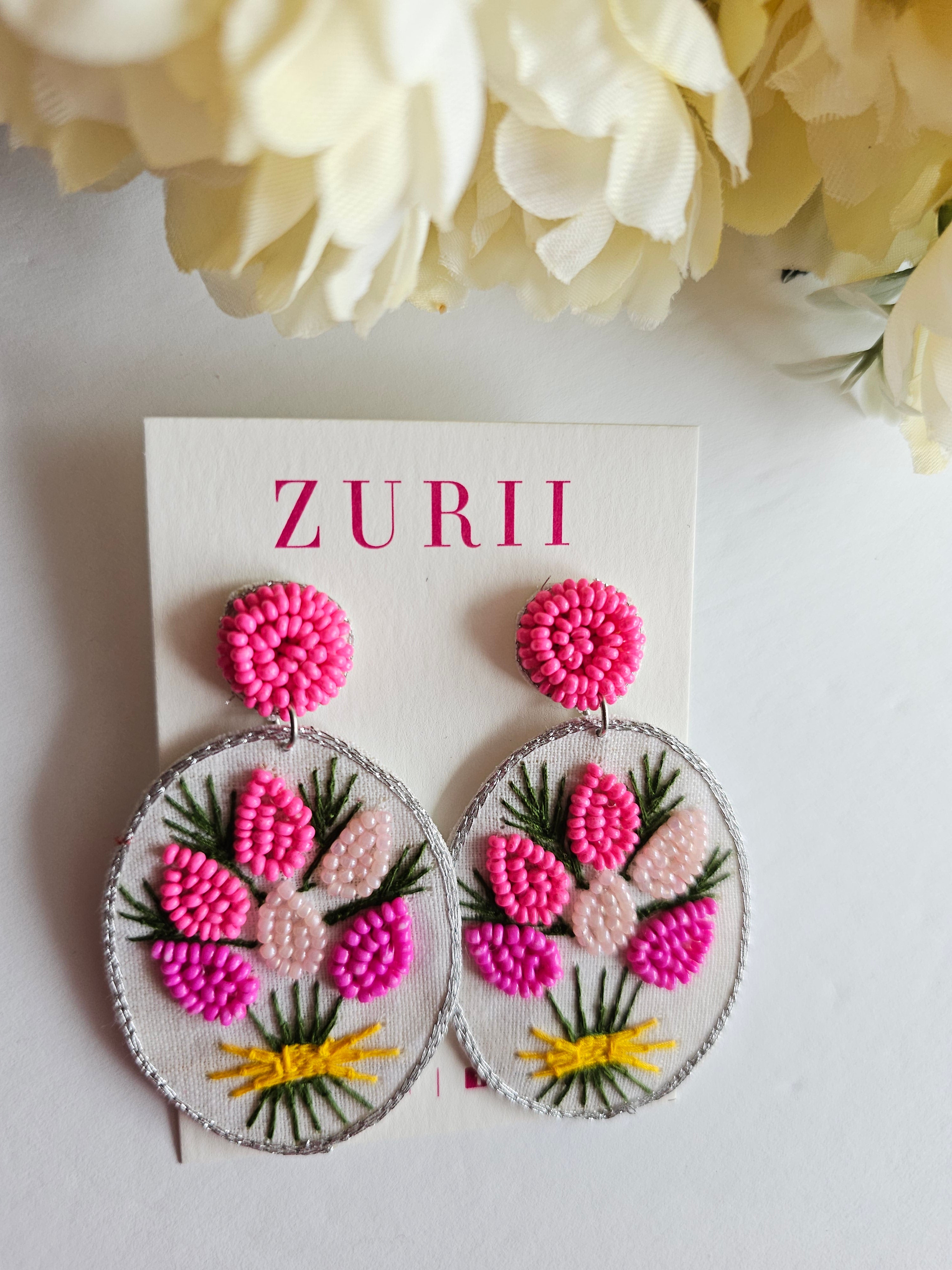 Pink Lavender Earrings