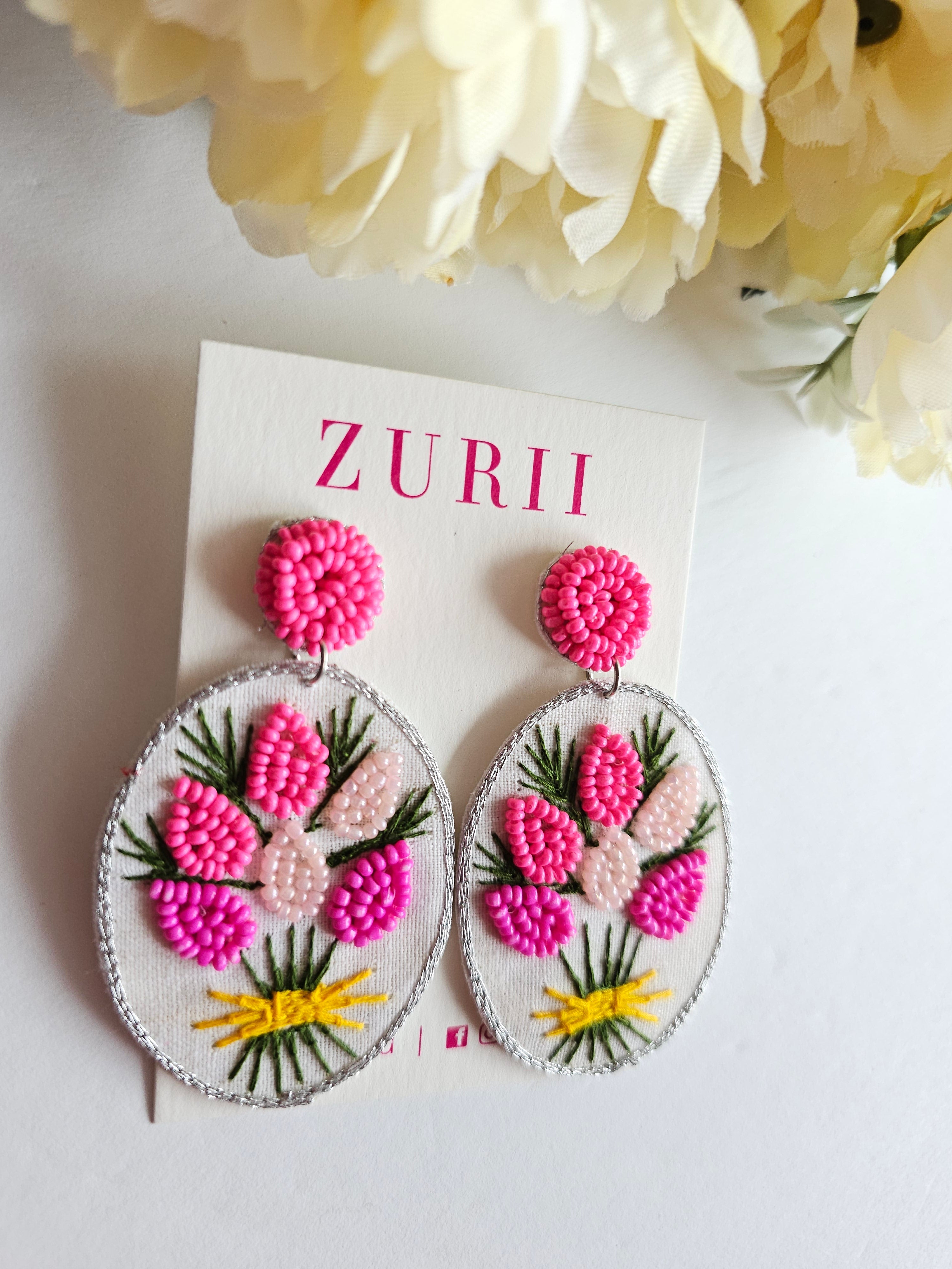 Pink Lavender Earrings