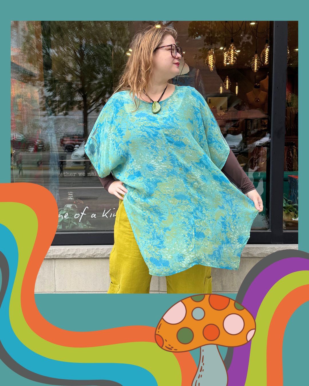 Releases Sunday at 8pm EST PRG9224 Sheer Wabi Sabi Pure Silk Waterfall Top