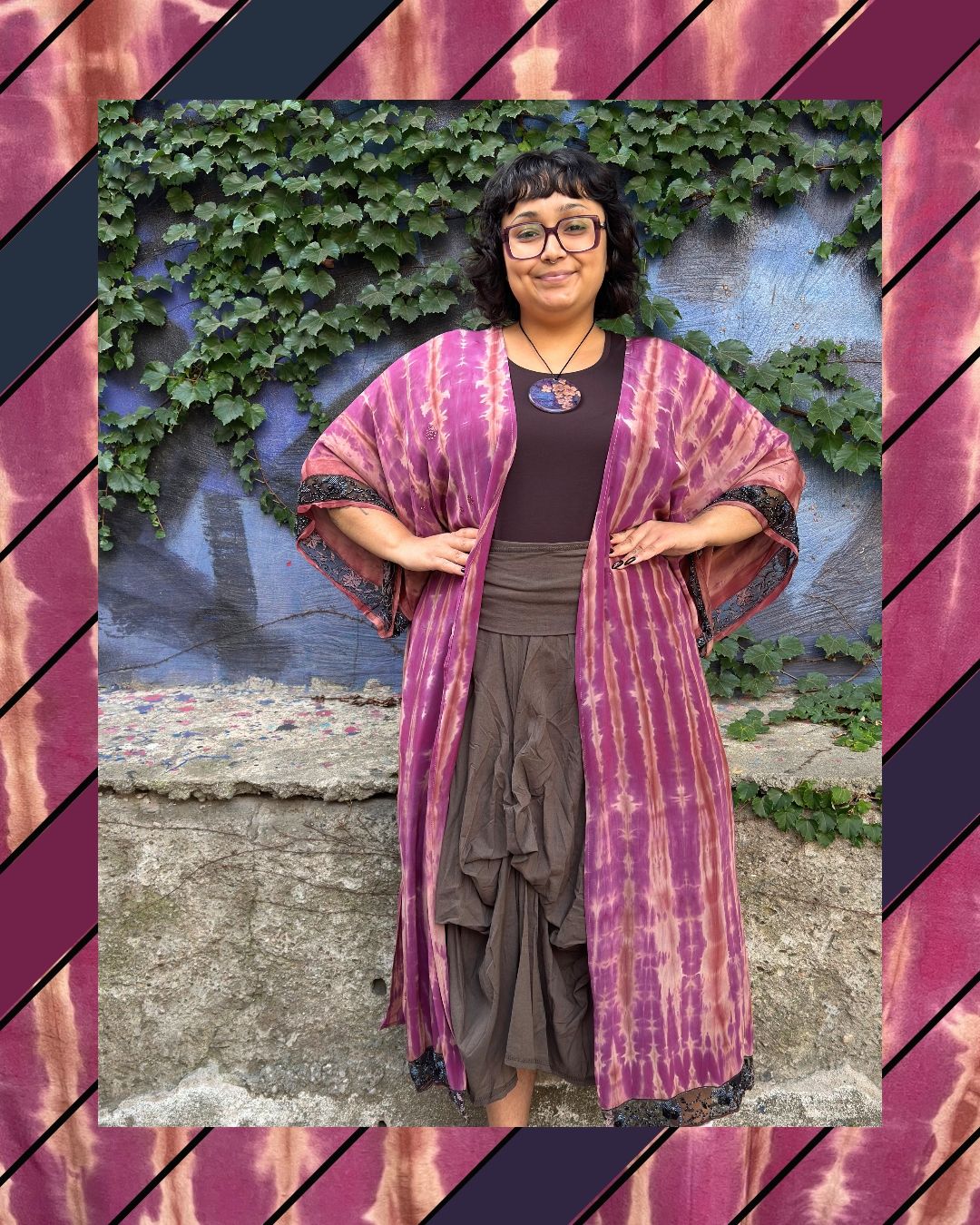 Releases Sunday at 8pm EST PRC9123 Avatar Long Pure Silk Kimono Sleeved Duster with Belt