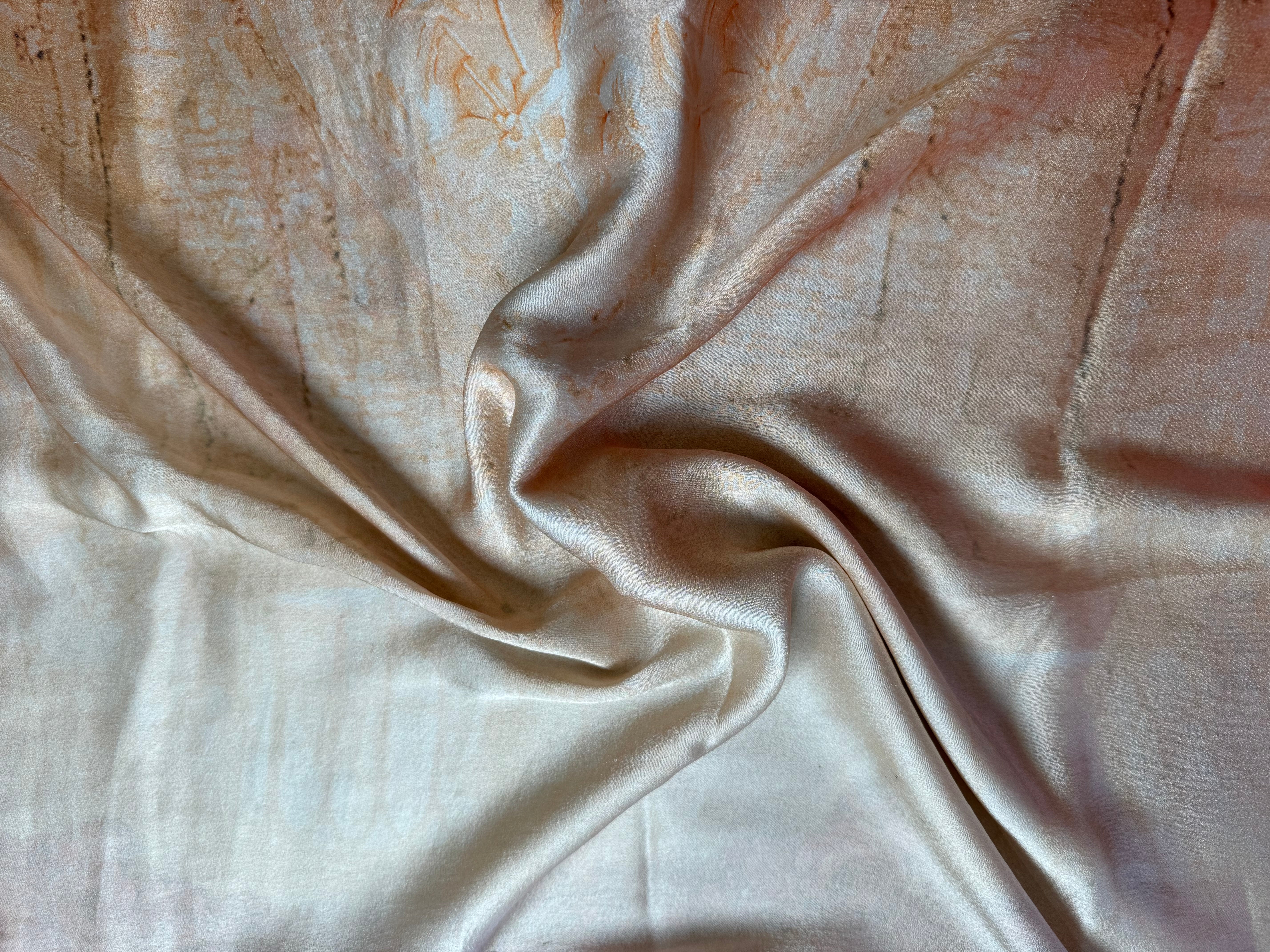 Desert Flower Upcycled Pure Silk Satin Pillowcase