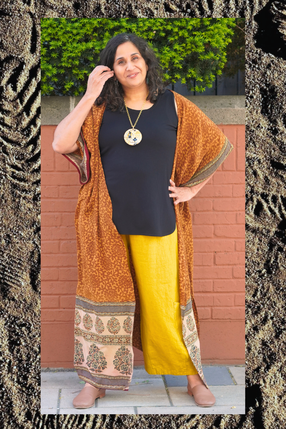 Releases Sunday at 8pm EST PRC9058 Wabi Sabi Pure Silk Kimono Sleeved Duster with Belt