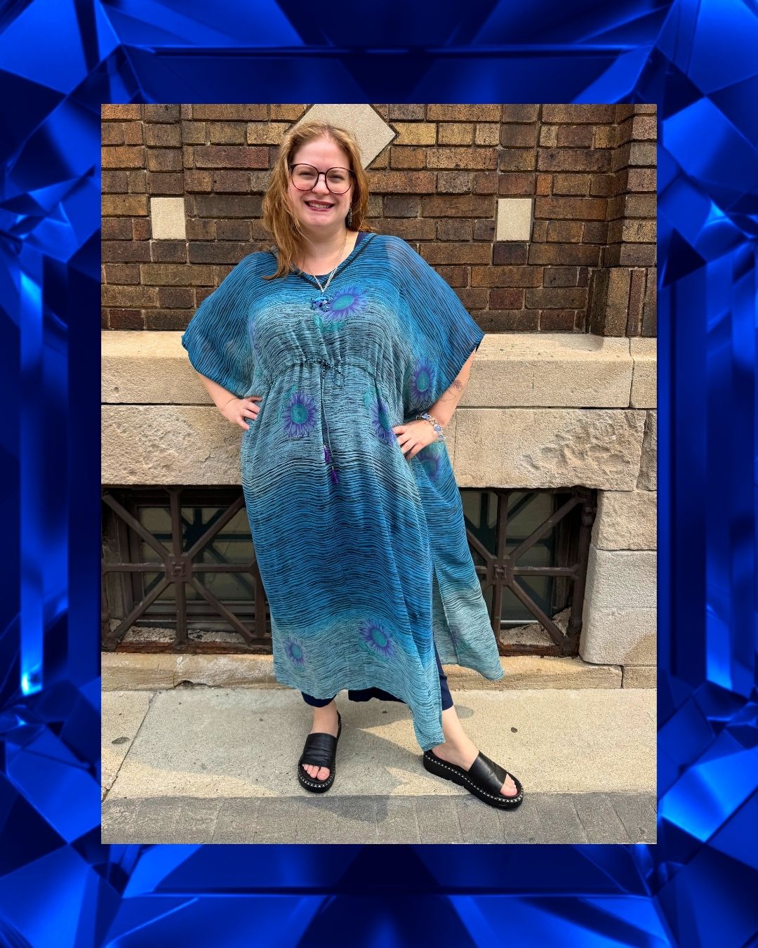 PRG8949 Sheer Wabi Sabi Pure Silk Maxi Kaftan