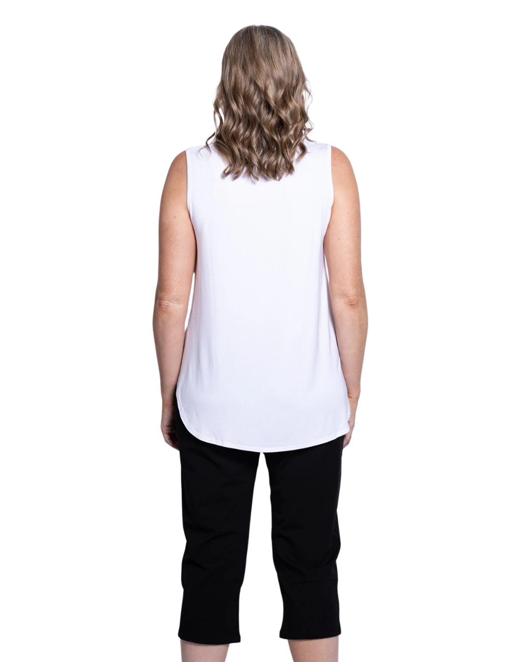 White Bamboo Jazz Tank
