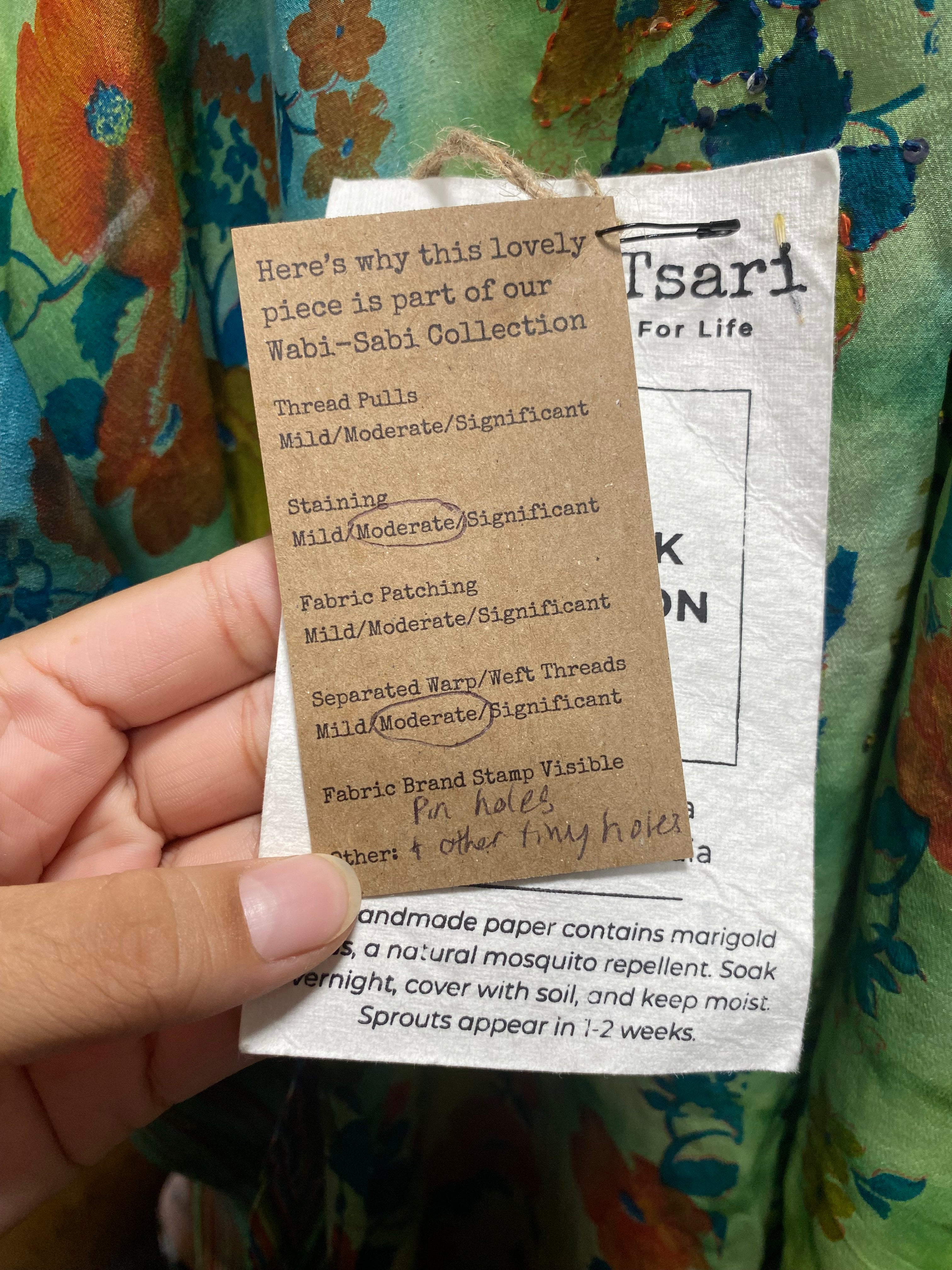 PRC6972 Wabi Sabi Pure Silk Waterfall Top