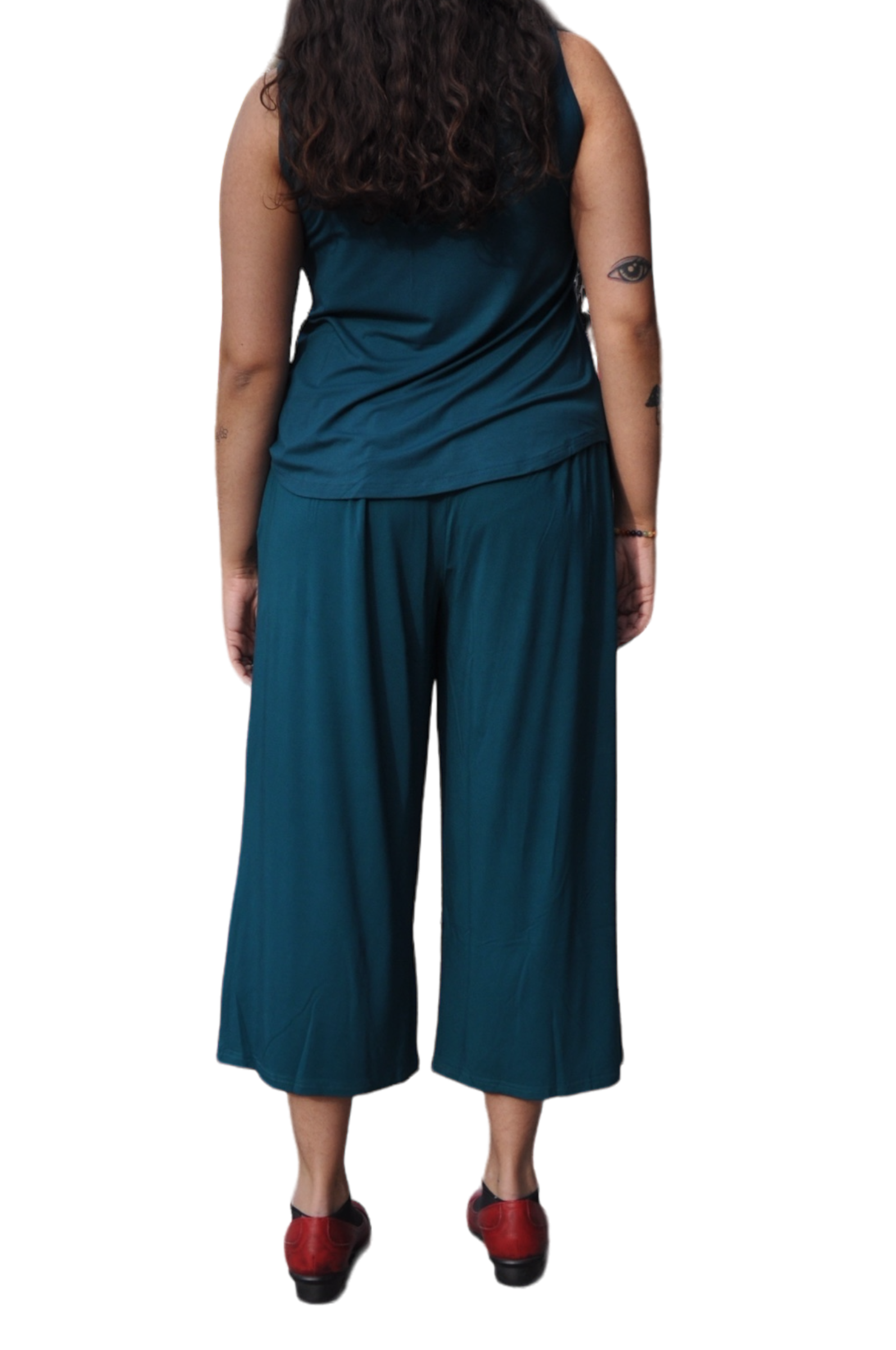Teal Bamboo Gaylene Capri