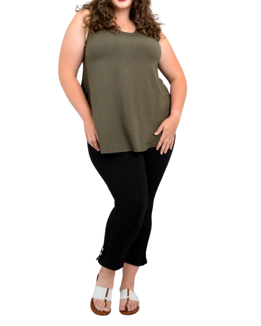 Khaki Bamboo Jazz Tank