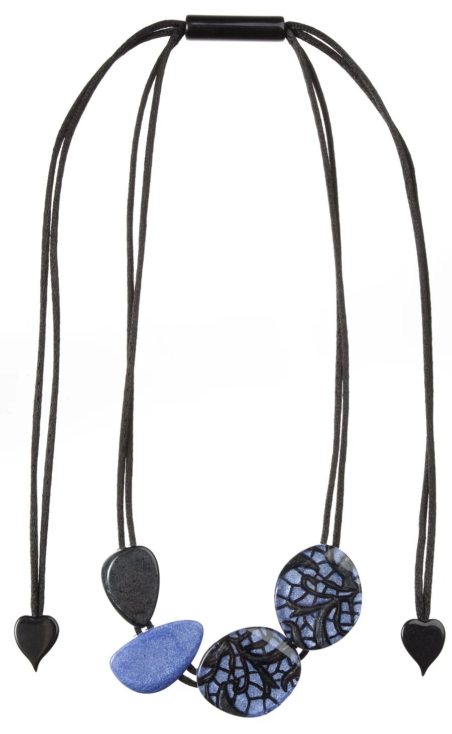 Winter Periwinkle Blue Peace Necklace - 4 Beads