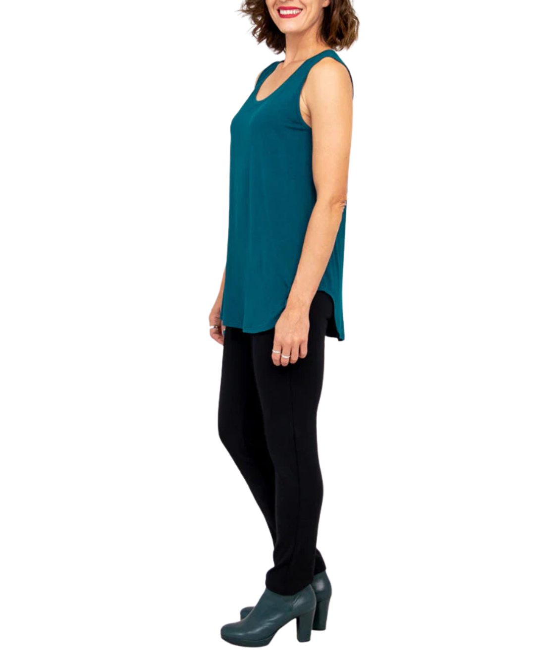 Teal Bamboo Jazz Tank