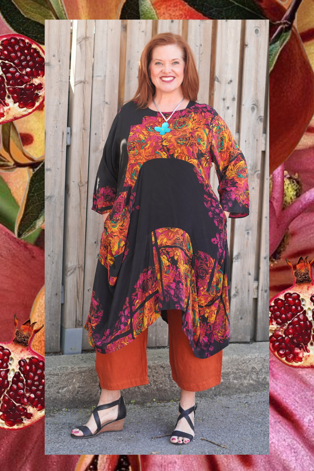 PRC8901 Avatar Pure Silk Sculptural Long Tunic Dress