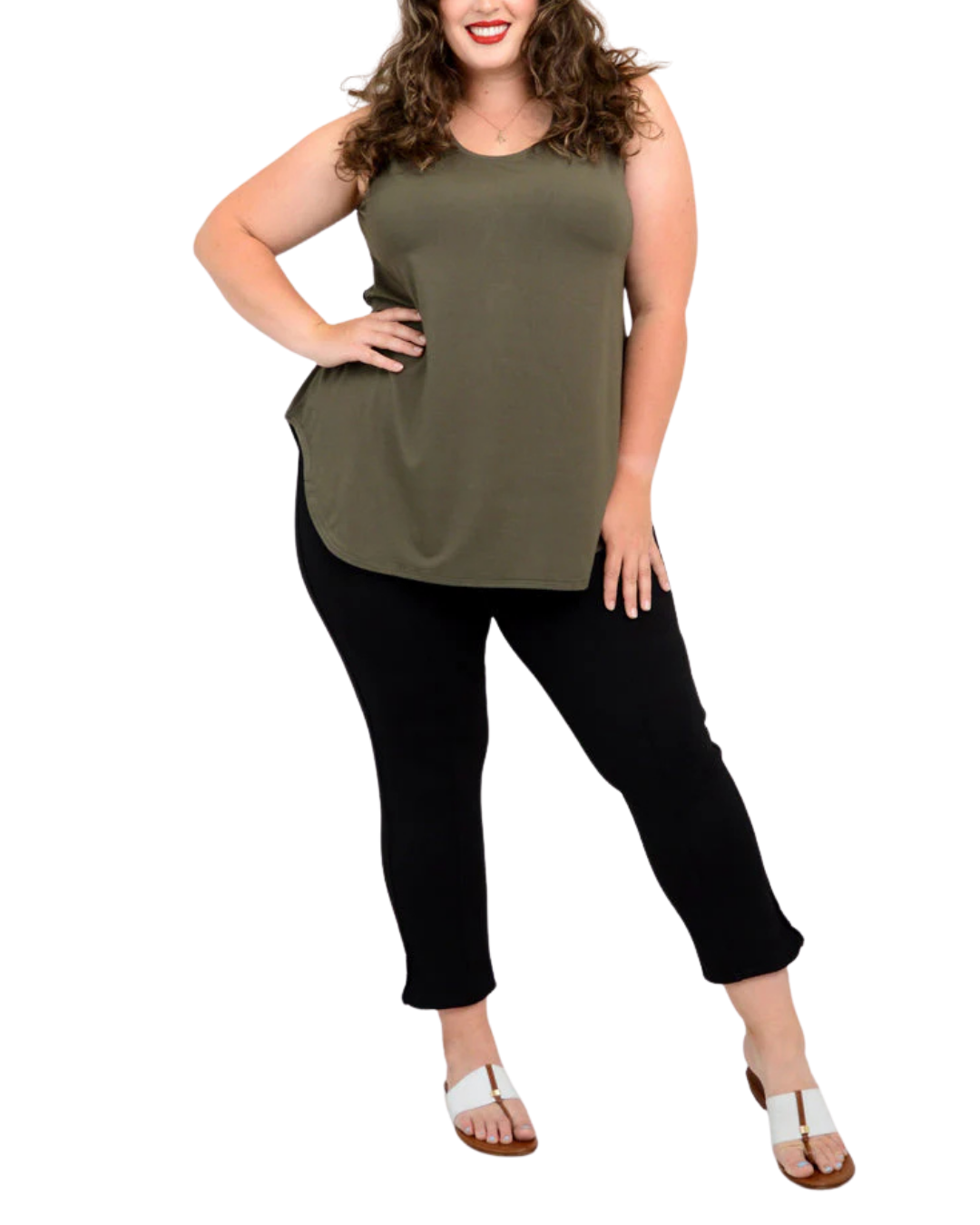 Khaki Bamboo Jazz Tank