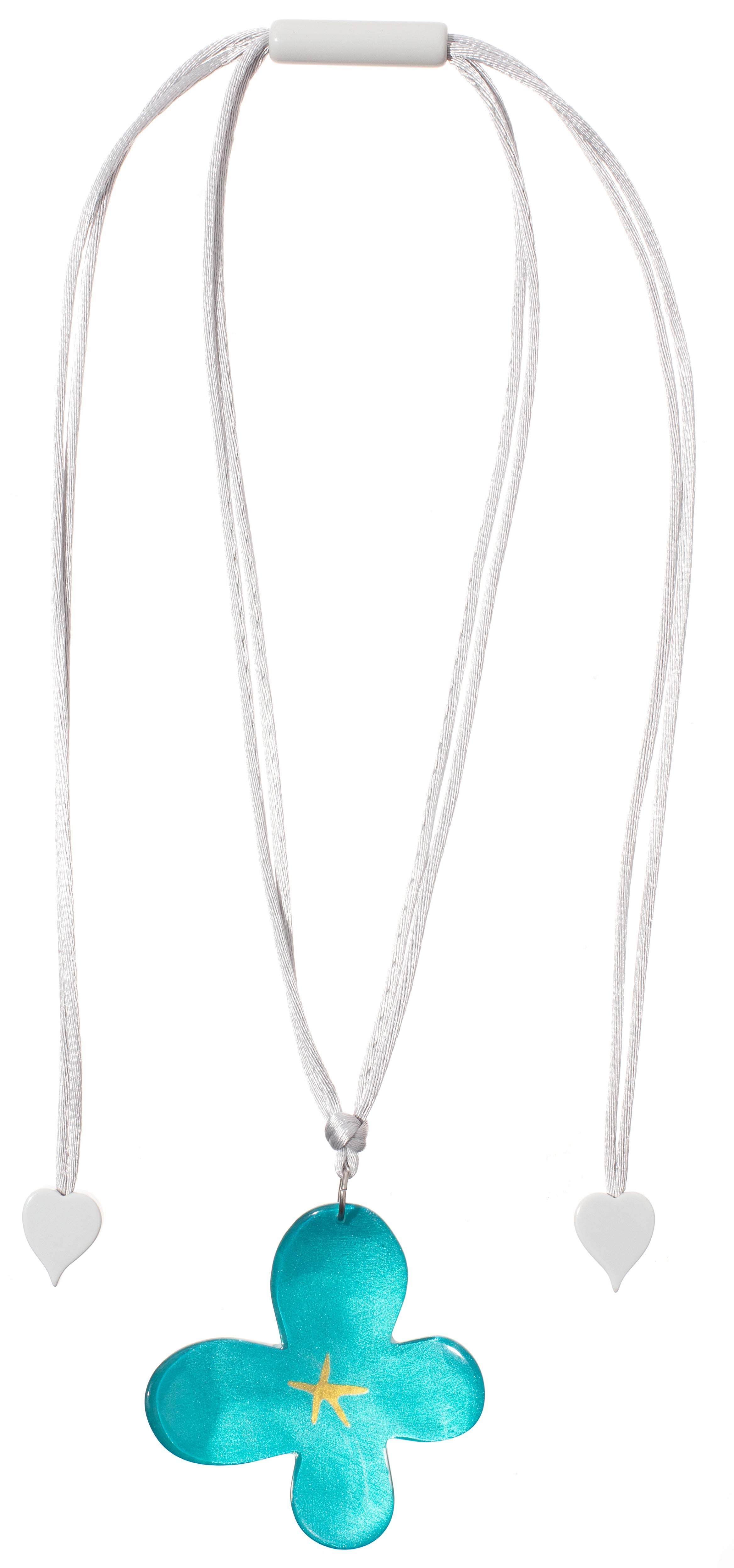 Blue Hana 1 Bead Pendant with Adjustable Cord Necklace by Zsiska – Handmade ethical Necklace from sariKNOTsari using upcycled silk. Designed in Canada for travel and slow fashion, loved from Toronto to LA to Sydney.