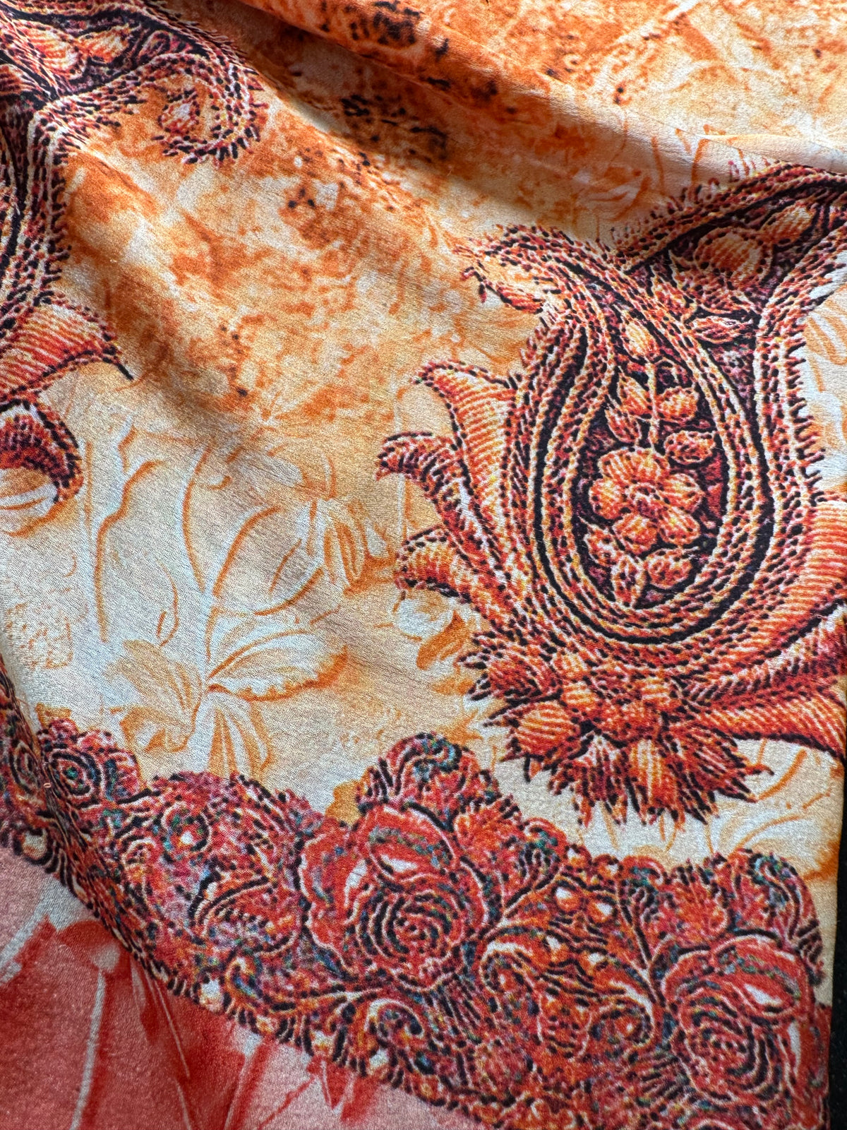 Desert Flower Upcycled Pure Silk Satin Pillowcase