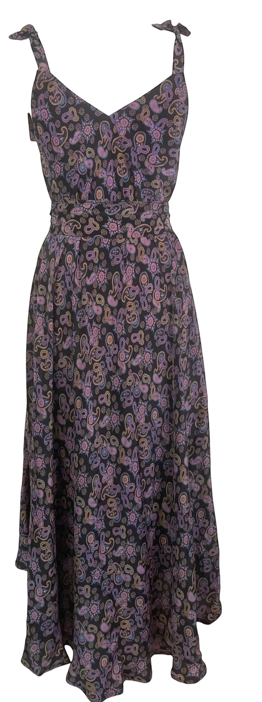 PRC8648 Avatar Pure Silk Maxi Dress with Belt