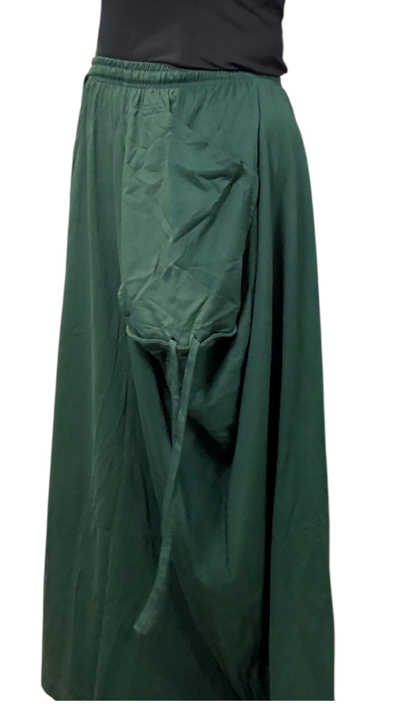 Jade Green Cotton Jersey Tashi Versatile Pants/Skirt