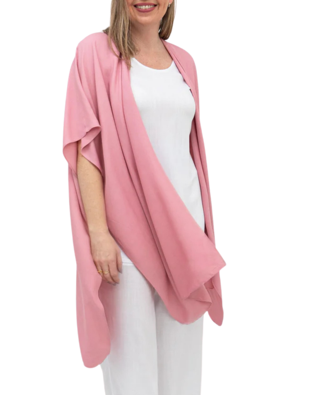 Rose Lightweight Open Darcy Cardigan
