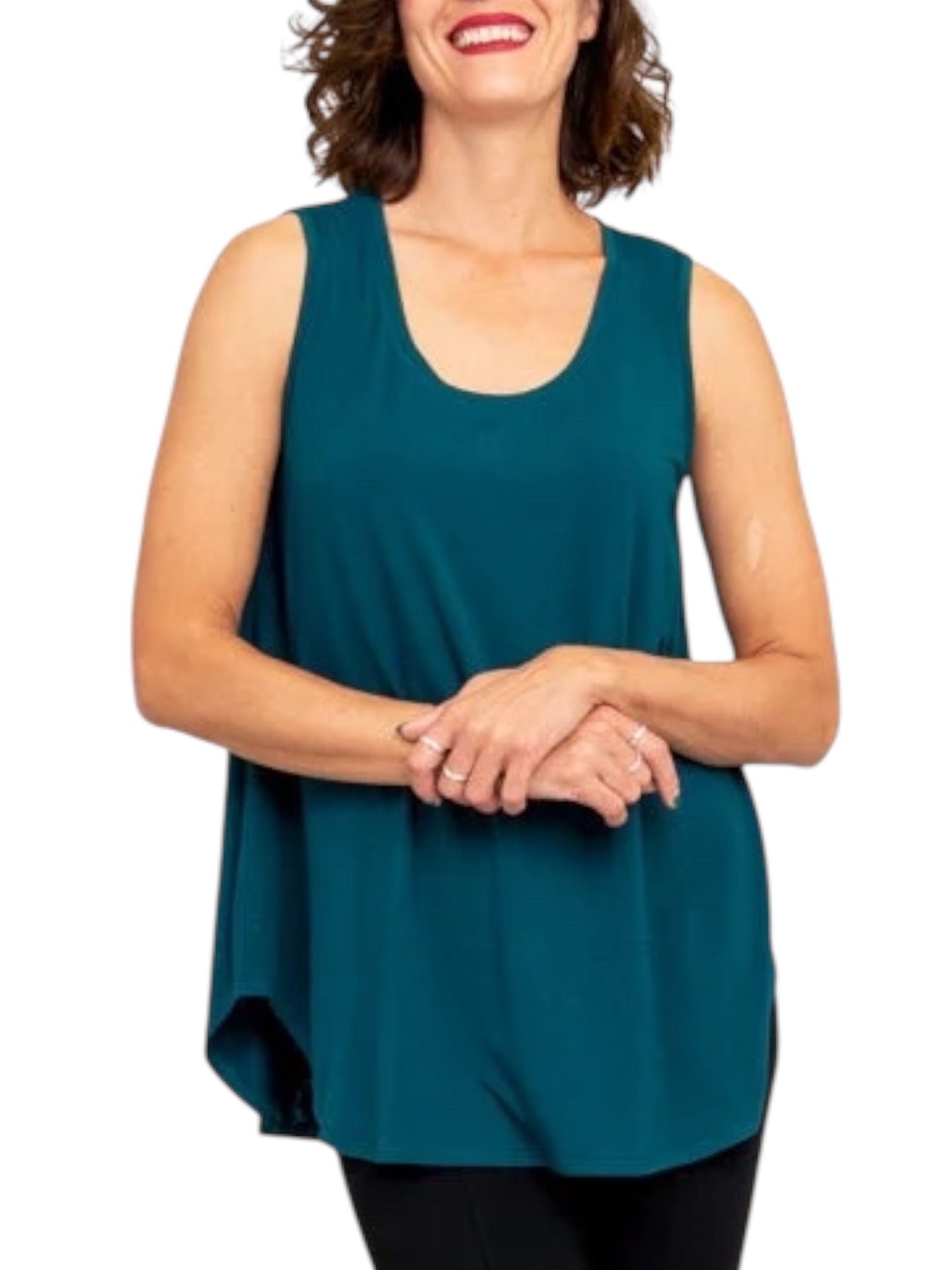 Teal Bamboo Jazz Tank