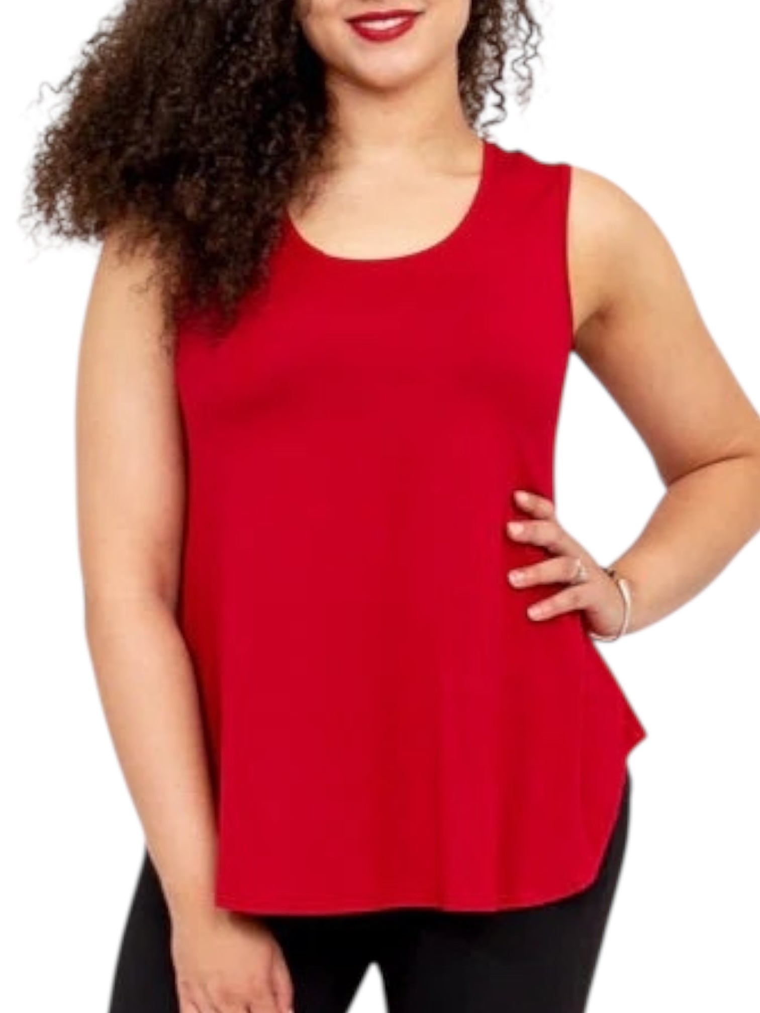 Lipstick Bamboo Jazz Tank by Blue Sky Clothing Co – Handmade ethical Tank Top from sariKNOTsari using upcycled silk. Designed in Canada for travel and slow fashion, loved from Toronto to LA to Sydney.