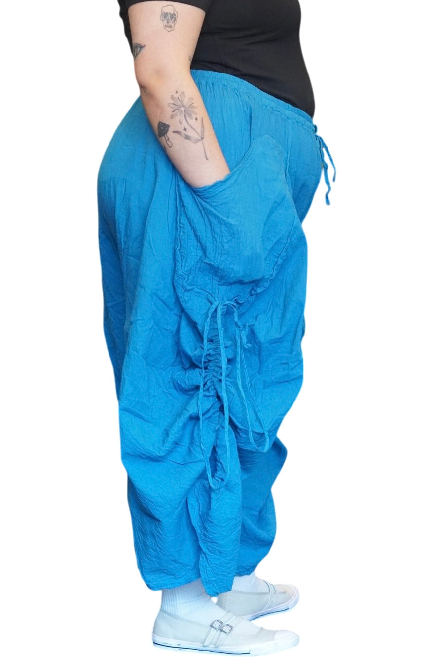 Demoiselle Blue Cotton Voile Tashi Versatile Pants/Skirt