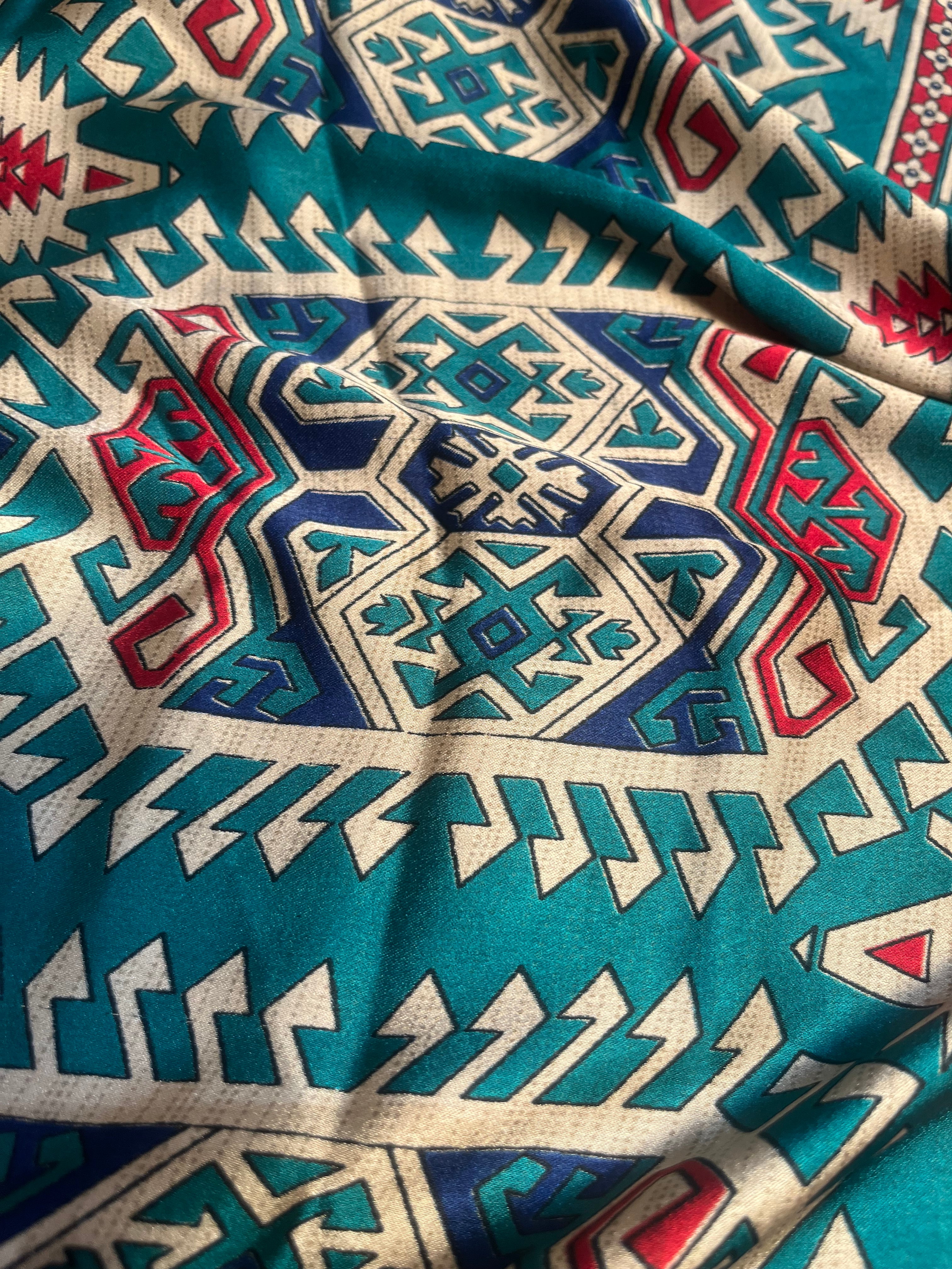 Peacock Upcycled Pure Silk Satin Pillowcase