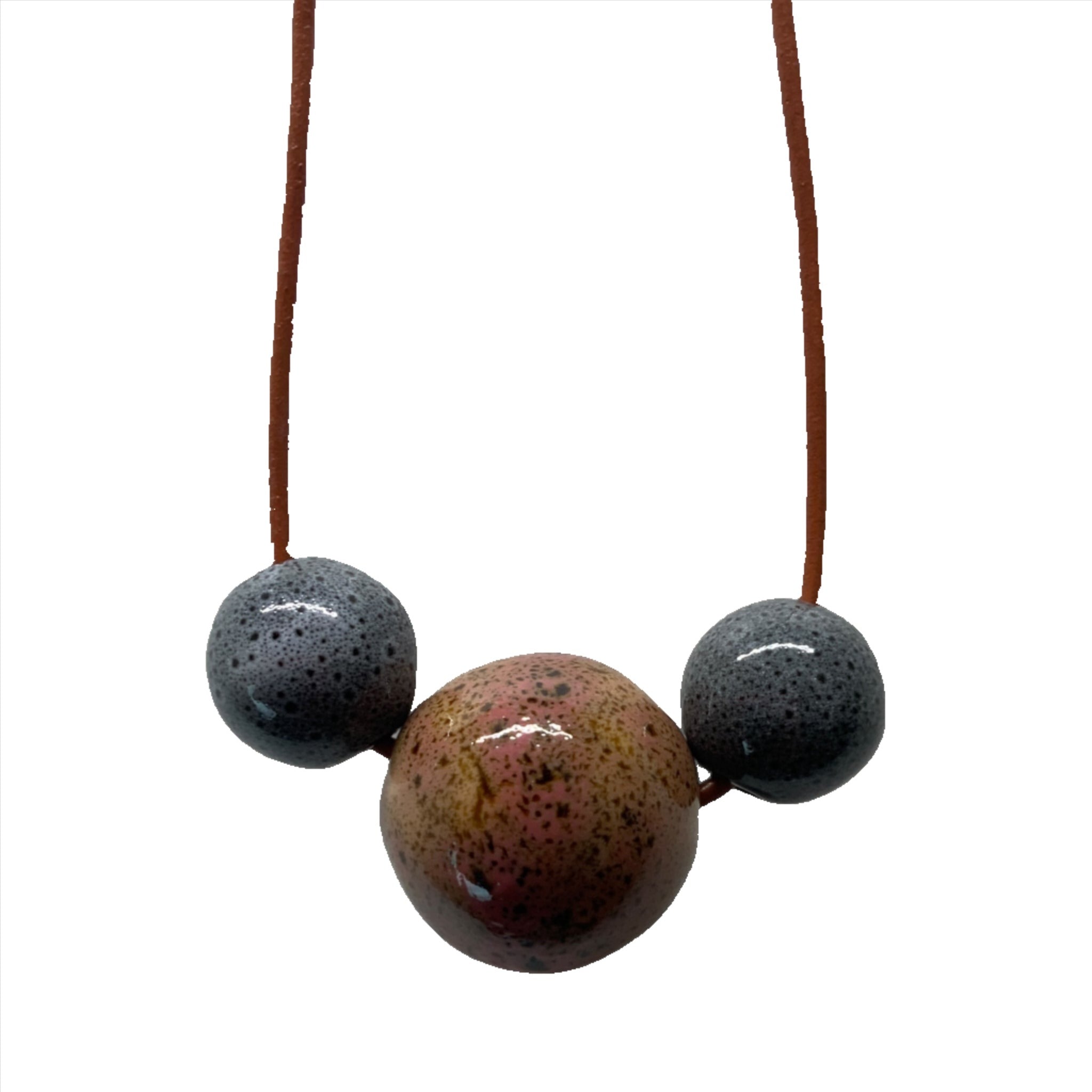 Artisan Made Long Beaded Necklace - sariKNOTsari ladies fashion bryn walker sorry not sorry linen Hamilton sustainable fashion Hamilton Fair trade Ethical Artisan made Zero waste Dresses Slow Fashion Handmade GTA Toronto Copper Pure Vacation Holiday silk handmade pure silk travel clothing hamilton vacation cruise resort bathing suit bathingsuit vacation etsy silk clothing gifts gift dress top pants linen bryn walker