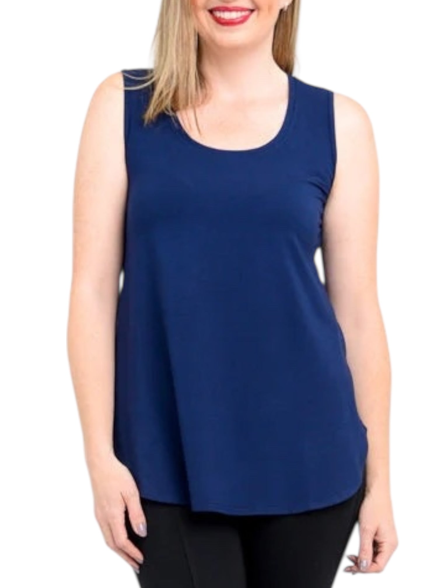 Indigo Bamboo Jazz Tank by Blue Sky Clothing Co – Handmade ethical Tank Top from sariKNOTsari using upcycled silk. Designed in Canada for travel and slow fashion, loved from Toronto to LA to Sydney.