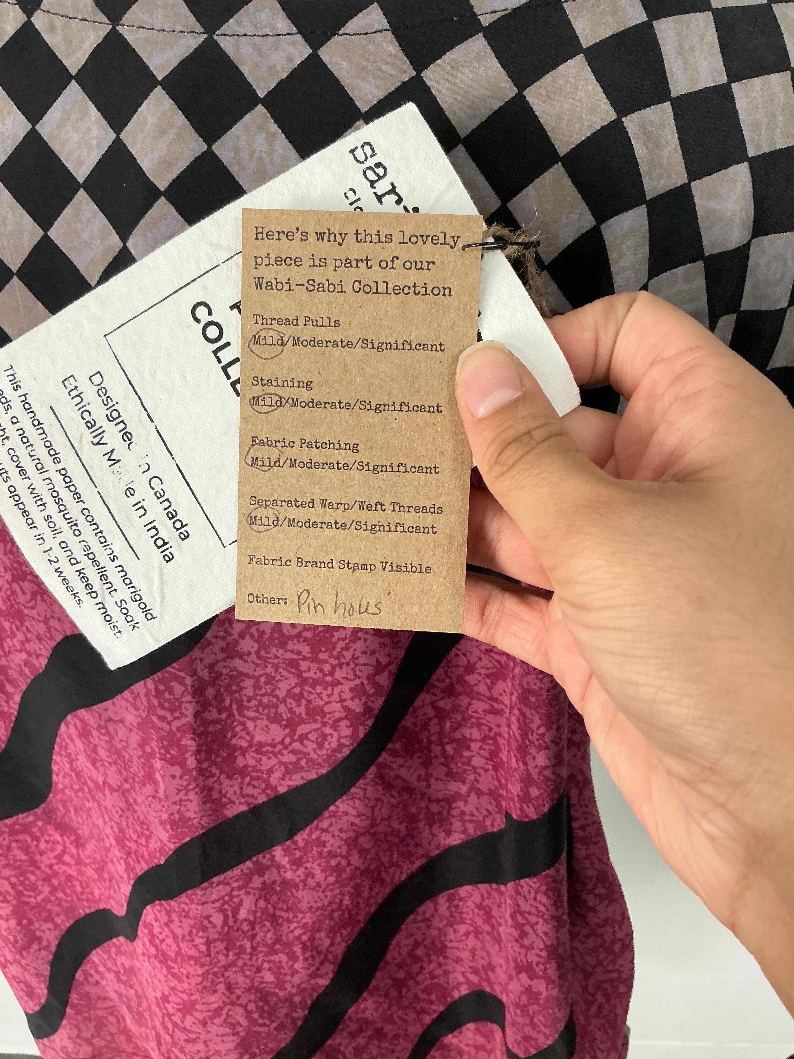 PRC6055 Wabi Sabi Pure Silk Boxy Top