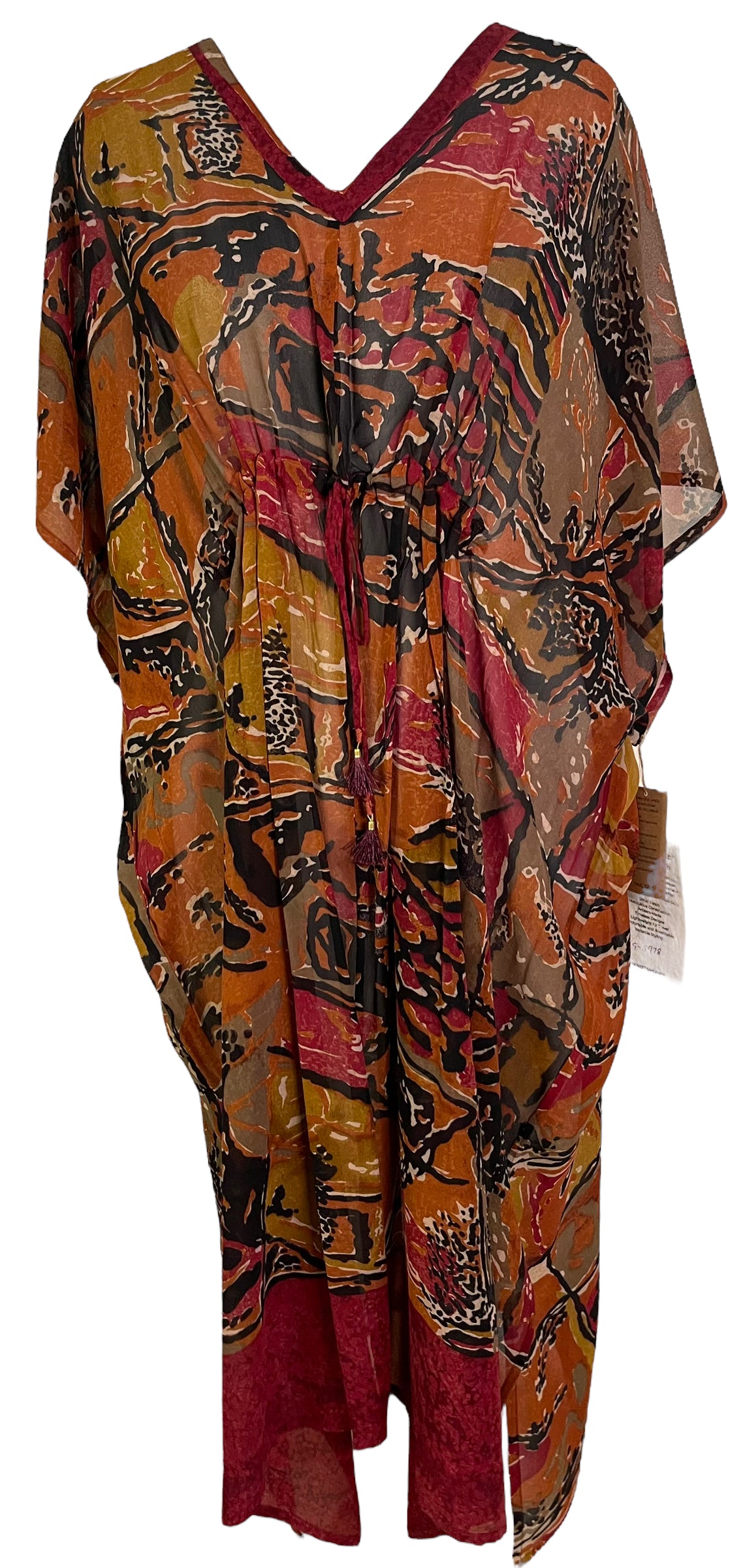 PRC6778 Avatar Pure Silk Maxi Kaftan