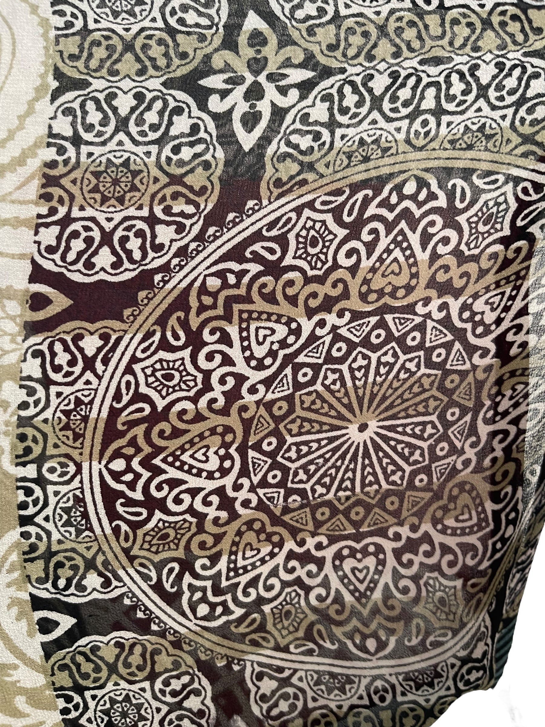 PRG7128 Sheer Wabi Sabi Pure Silk Long Tunic with Side Ties