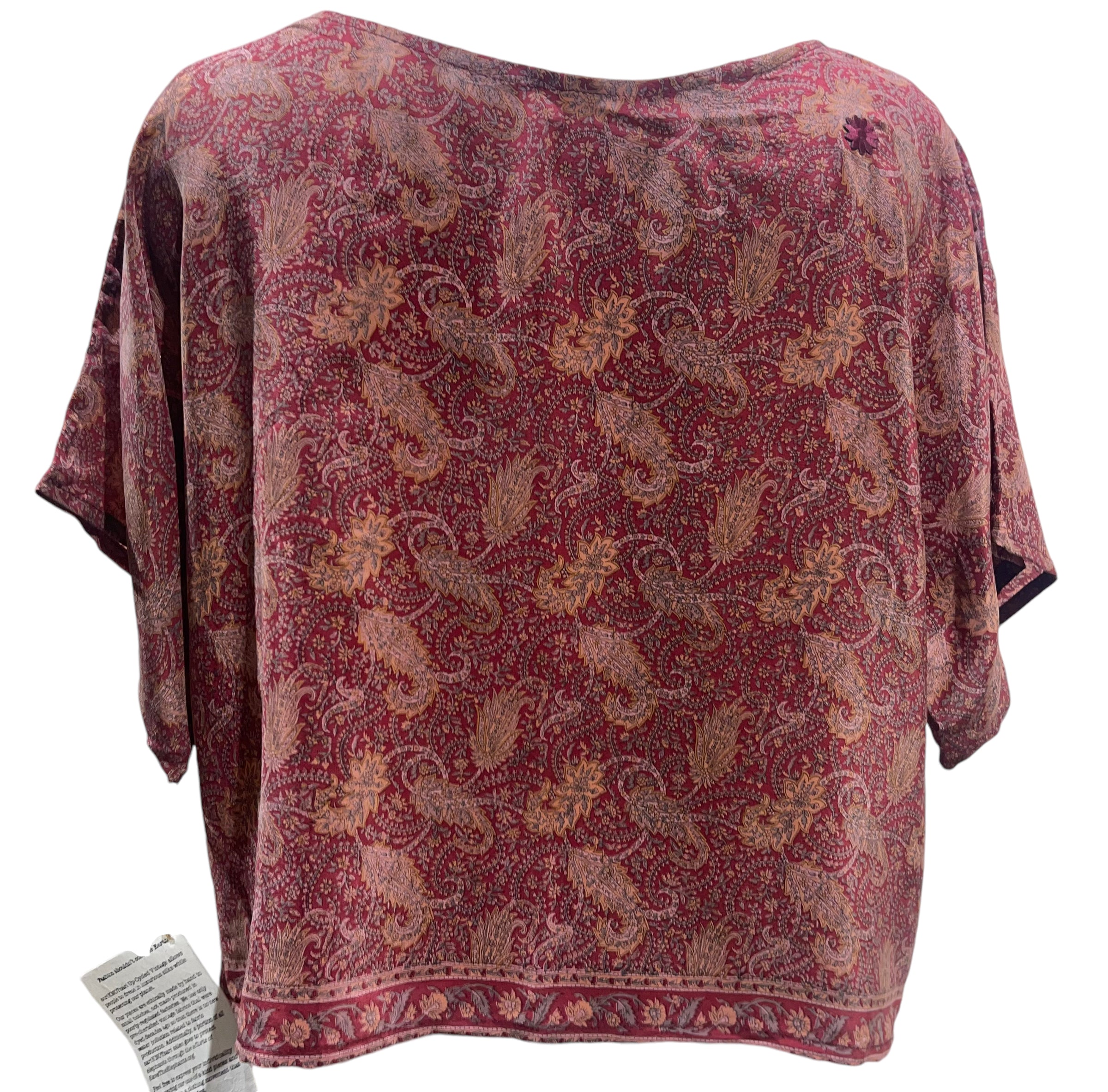 FINAL SALE PRC4761 Avatar Pure Silk Boxy Top