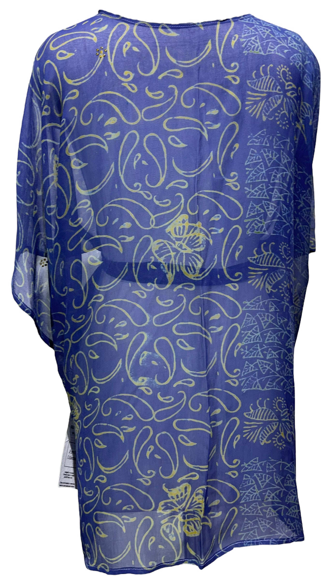 PRG3069 Sheer Avatar Pure Silk Kimono-Sleevedd Jacket with Belt