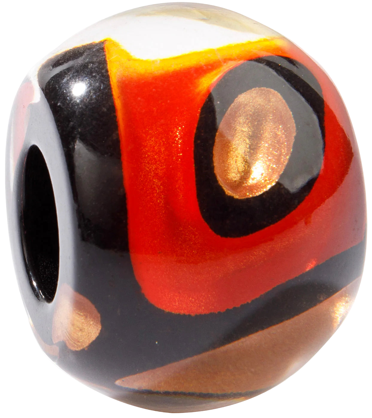 Orange Glitz Bliss Bead