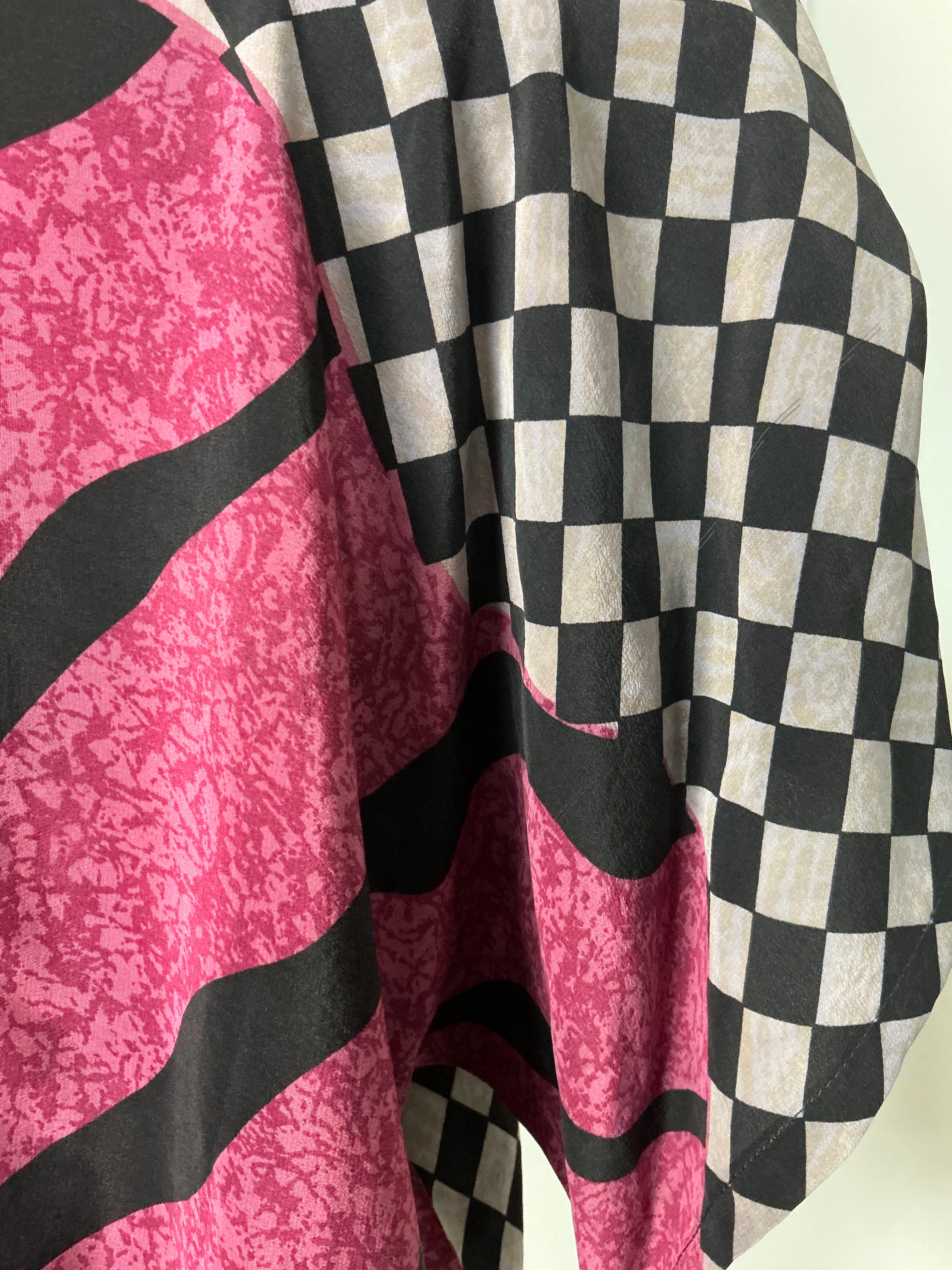 PRC6055 Wabi Sabi Pure Silk Boxy Top