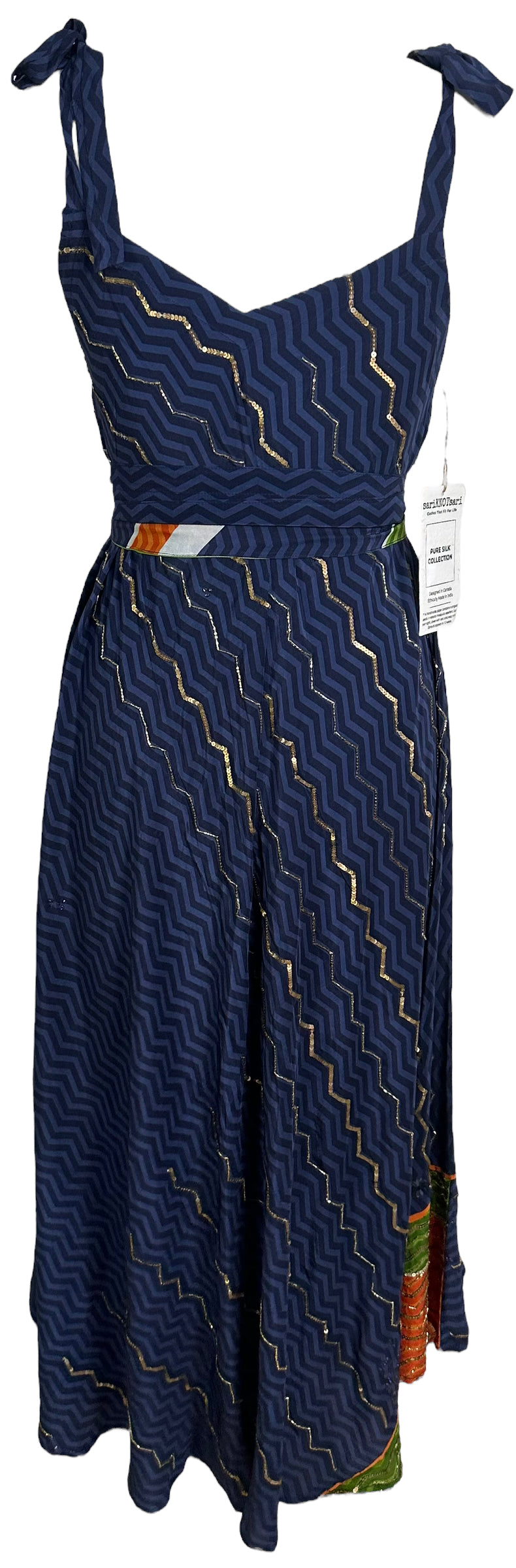 PRC6168 Avatar Pure Silk Maxi Dress with Belt