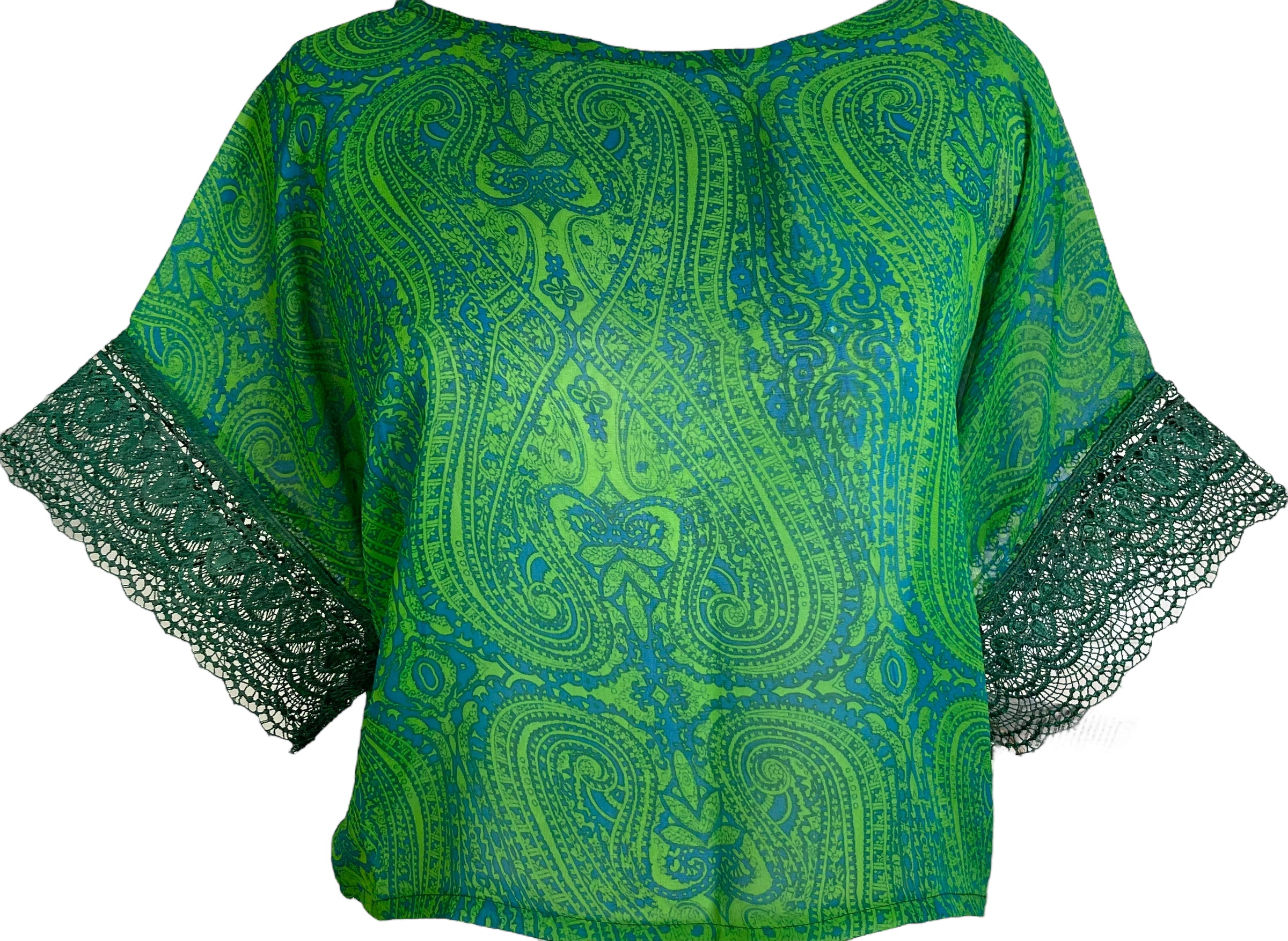 PRG6032 Sheer Avatar Pure Silk Boxy Top