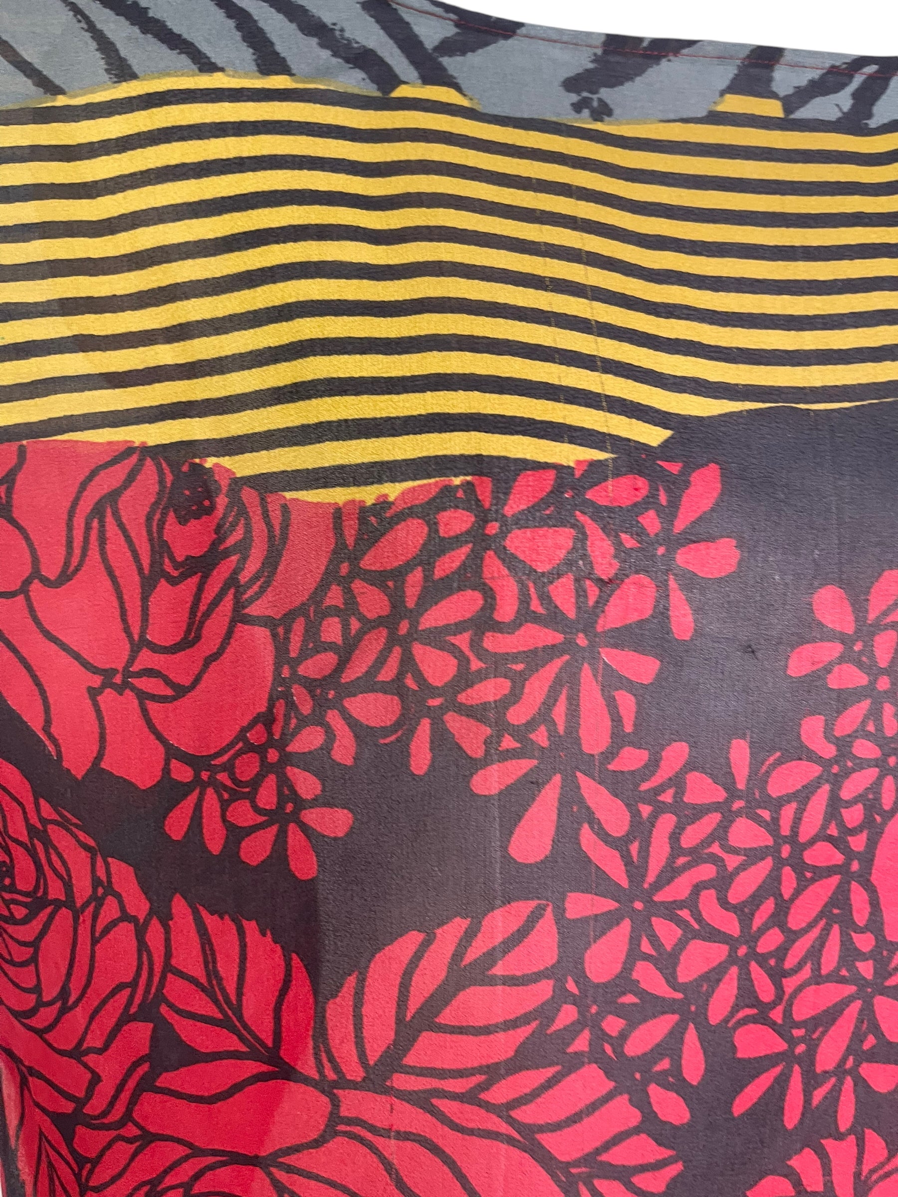 PRG6512 Sheer Wabi Sabi Pure Silk Side Slit Top