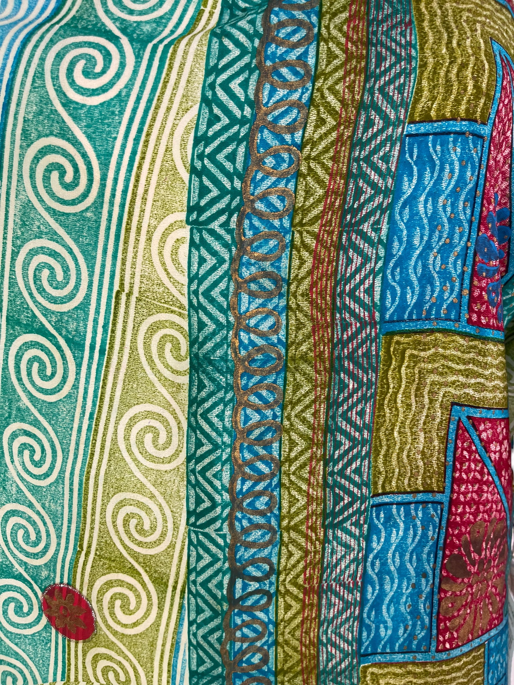 PRC6537 Avatar Pure Silk Self Pocket Tunic Dress