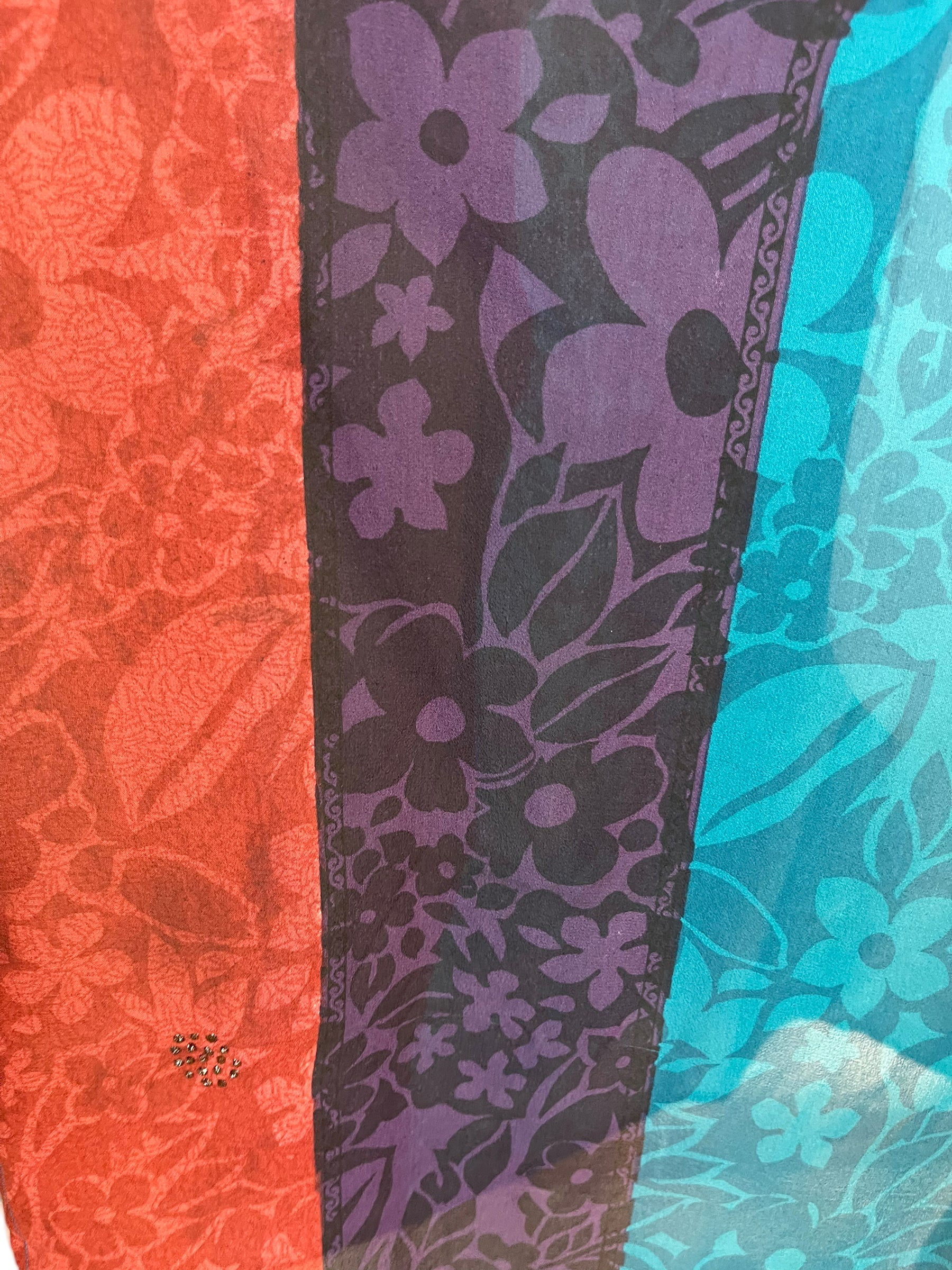 REVOLUTIONHER PRG6368 Sheer Avatar Pure Silk Maxi Kaftan