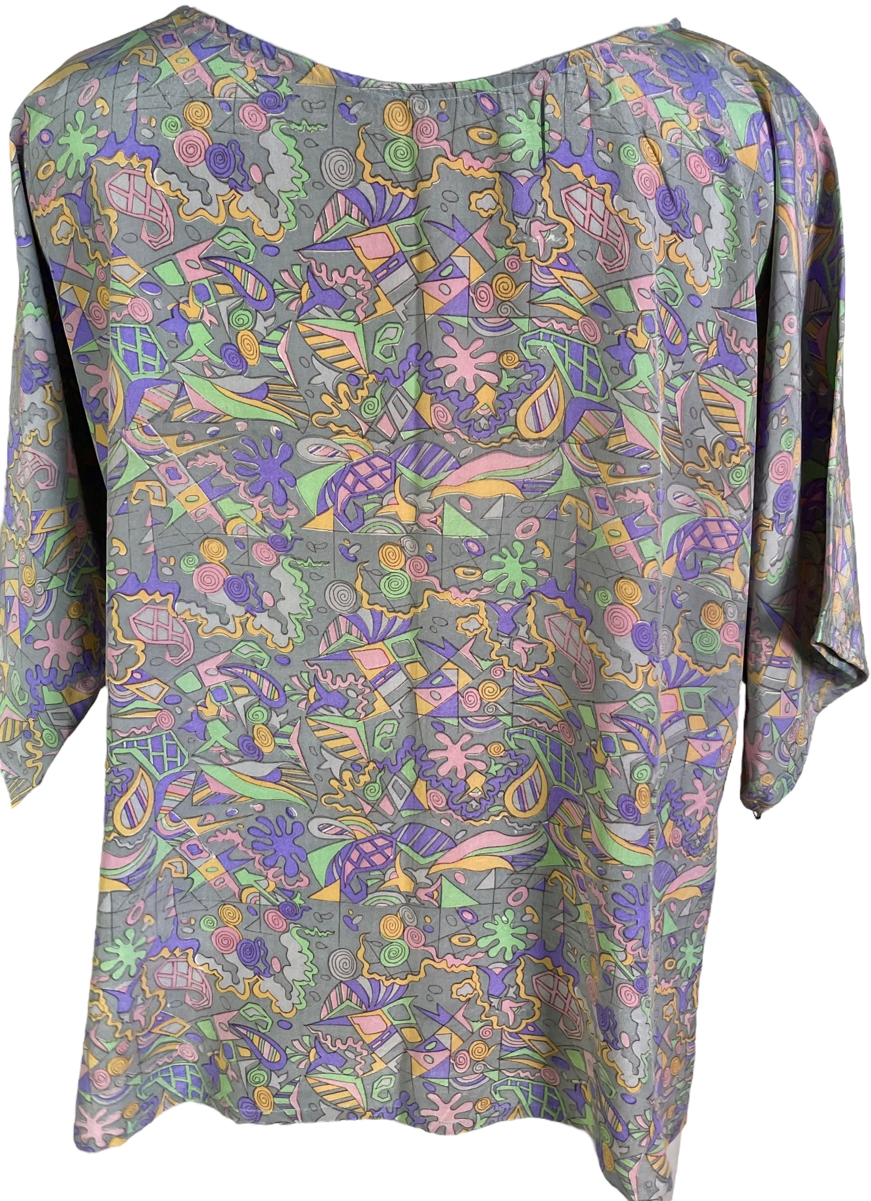 PRC6655 Avatar Pure Silk Side Slit Top