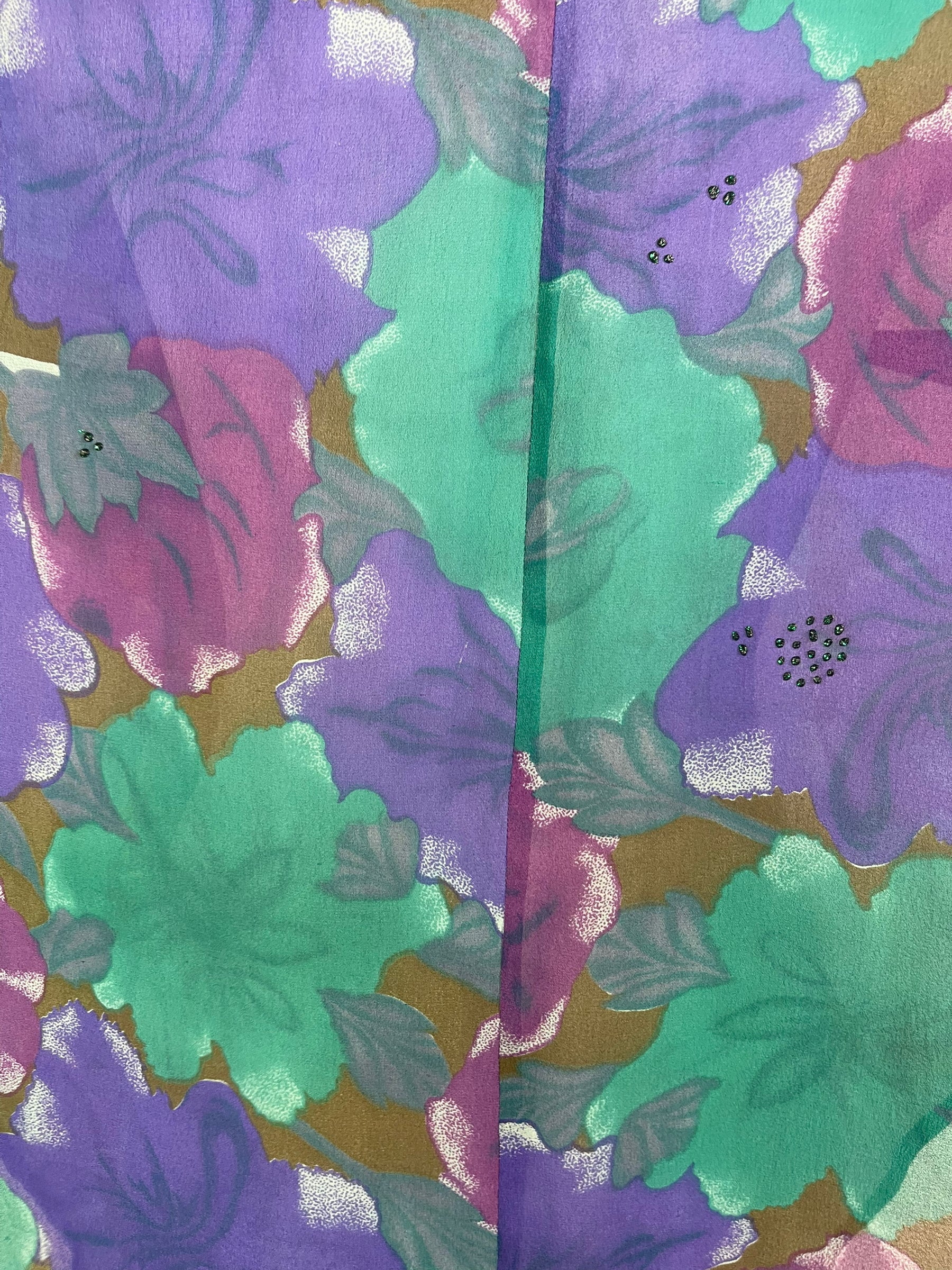 PRG6310 Sheer Avatar Pure Silk Waterfall Top